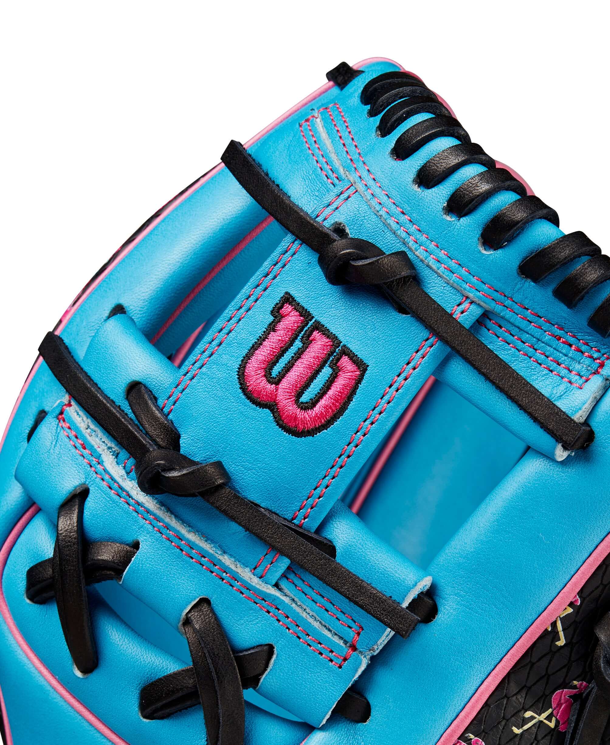 Wilson A2000 1786 March 2024 Glove of the Month (GOTM) 11.5 Tropical Blue Flamingo - Image 6
