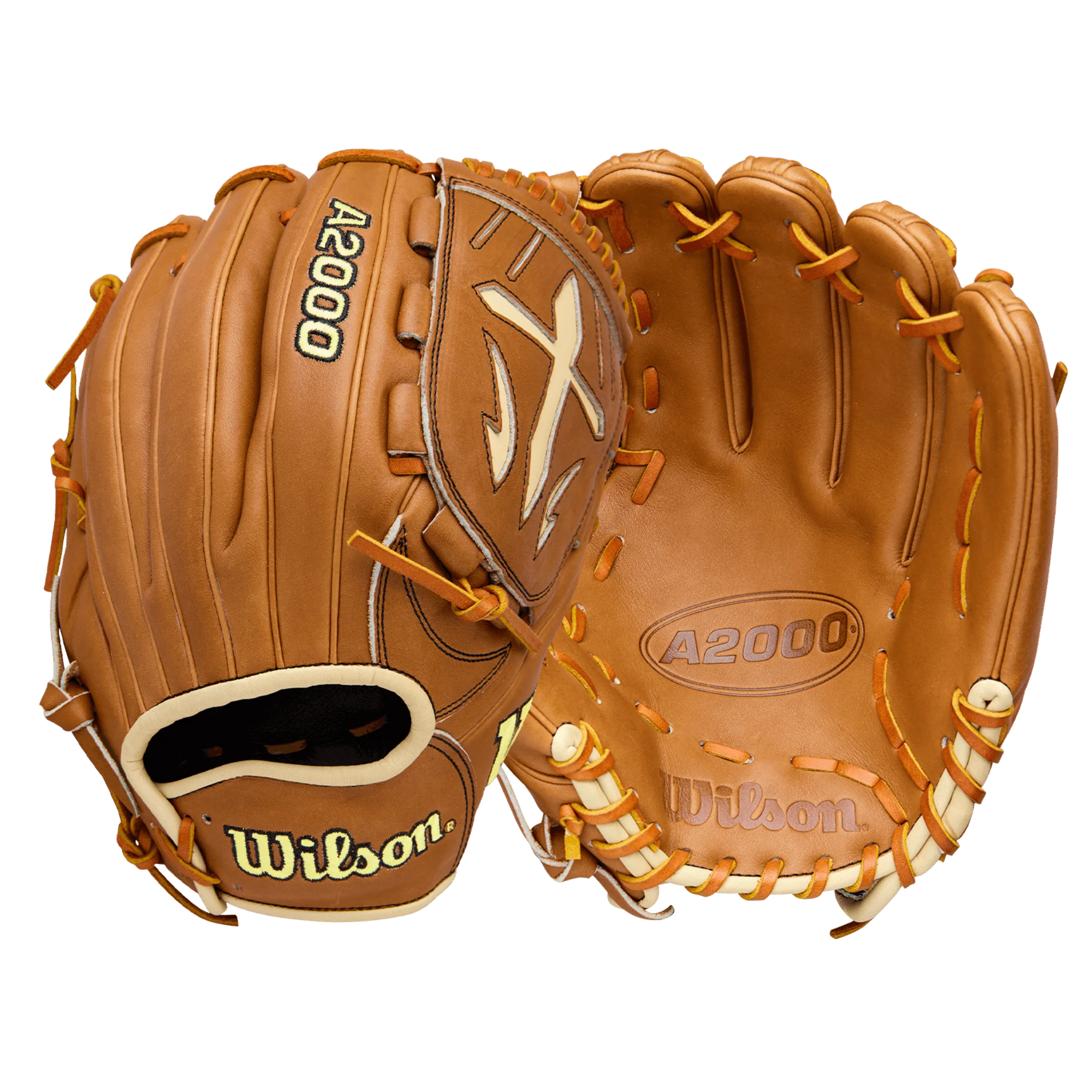 Wilson A2000 Classic B23 Pitcher's Glove Saddle Tan/Blonde 12" LHT