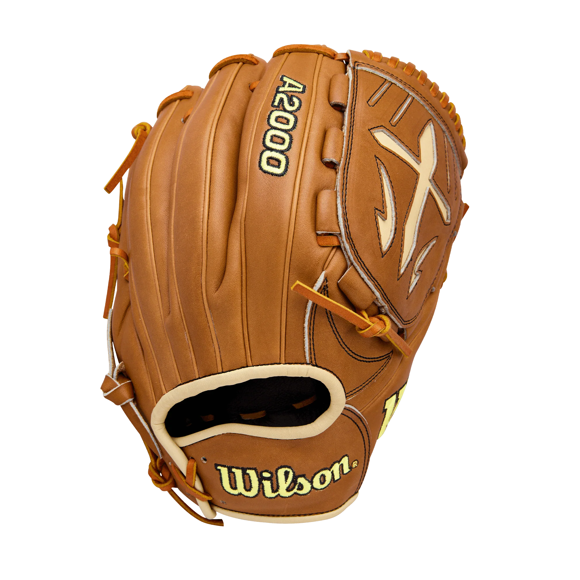 Wilson A2000 Classic B23 Pitcher's Glove Saddle Tan/Blonde 12" LHT - Image 2