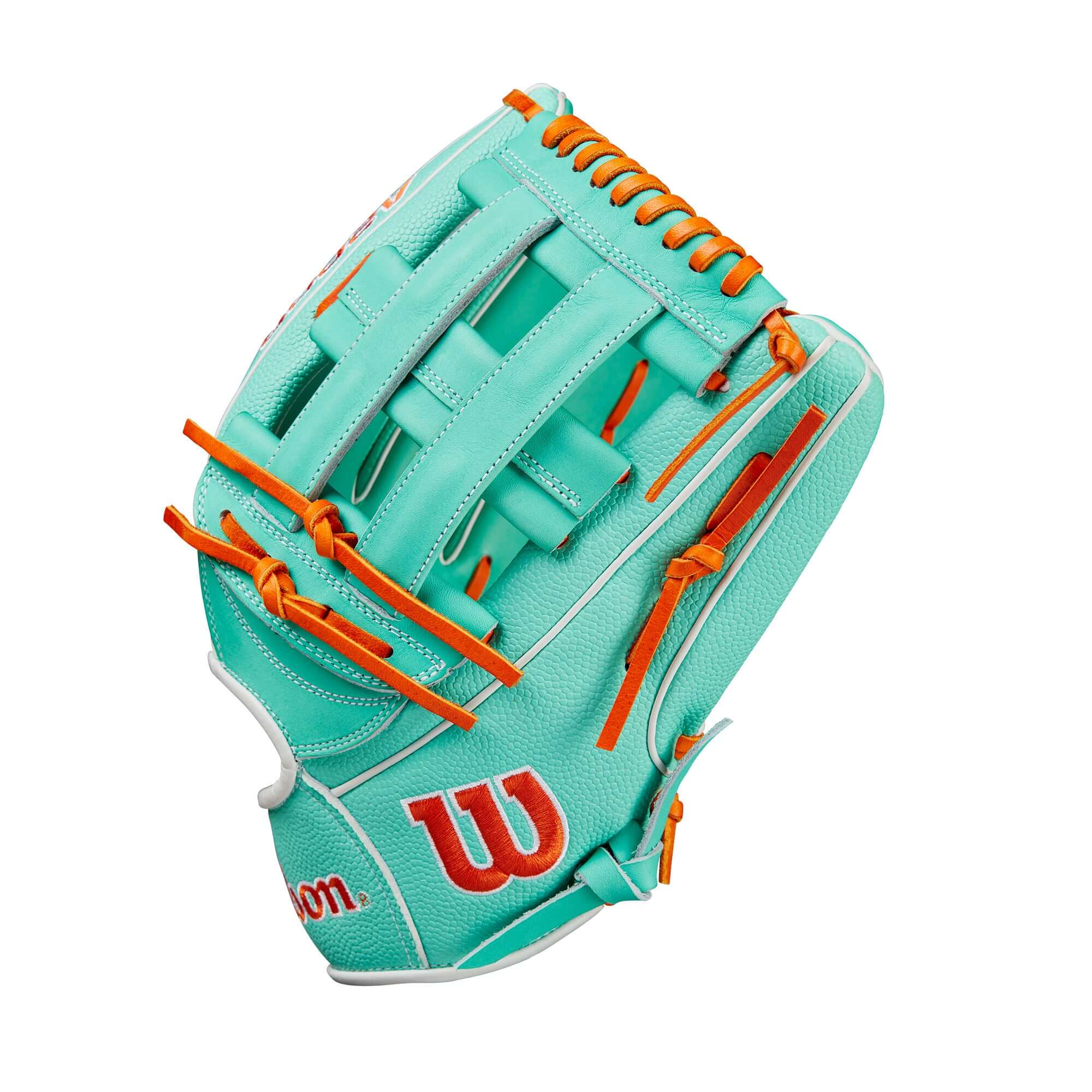 Wilson A2000 February 2024 Glove of the Month (GOTM) 12.75 Seafoam Orange - Image 5