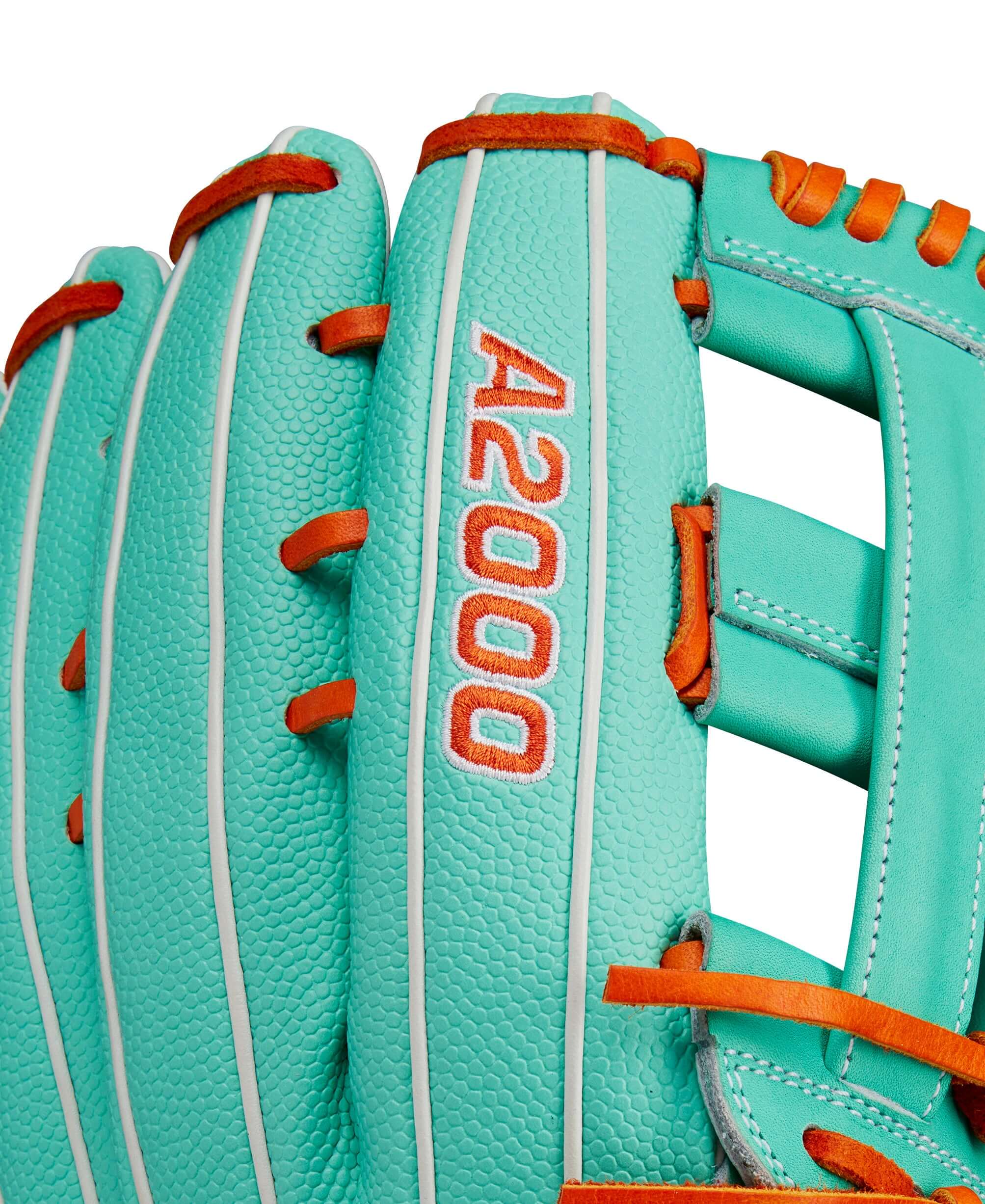 Wilson A2000 February 2024 Glove of the Month (GOTM) 12.75 Seafoam Orange - Image 6