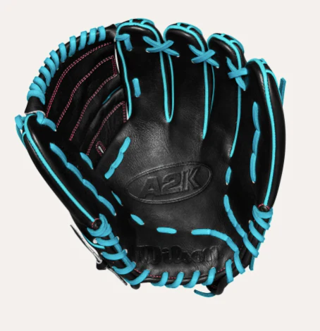 Wilson A2K Spring 2025 B2 Pitcher's Black/Teal 12" RHT - Image 10