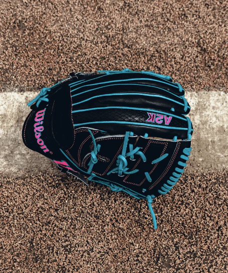 Wilson A2K Spring 2025 B2 Pitcher's Black/Teal 12" RHT - Image 12