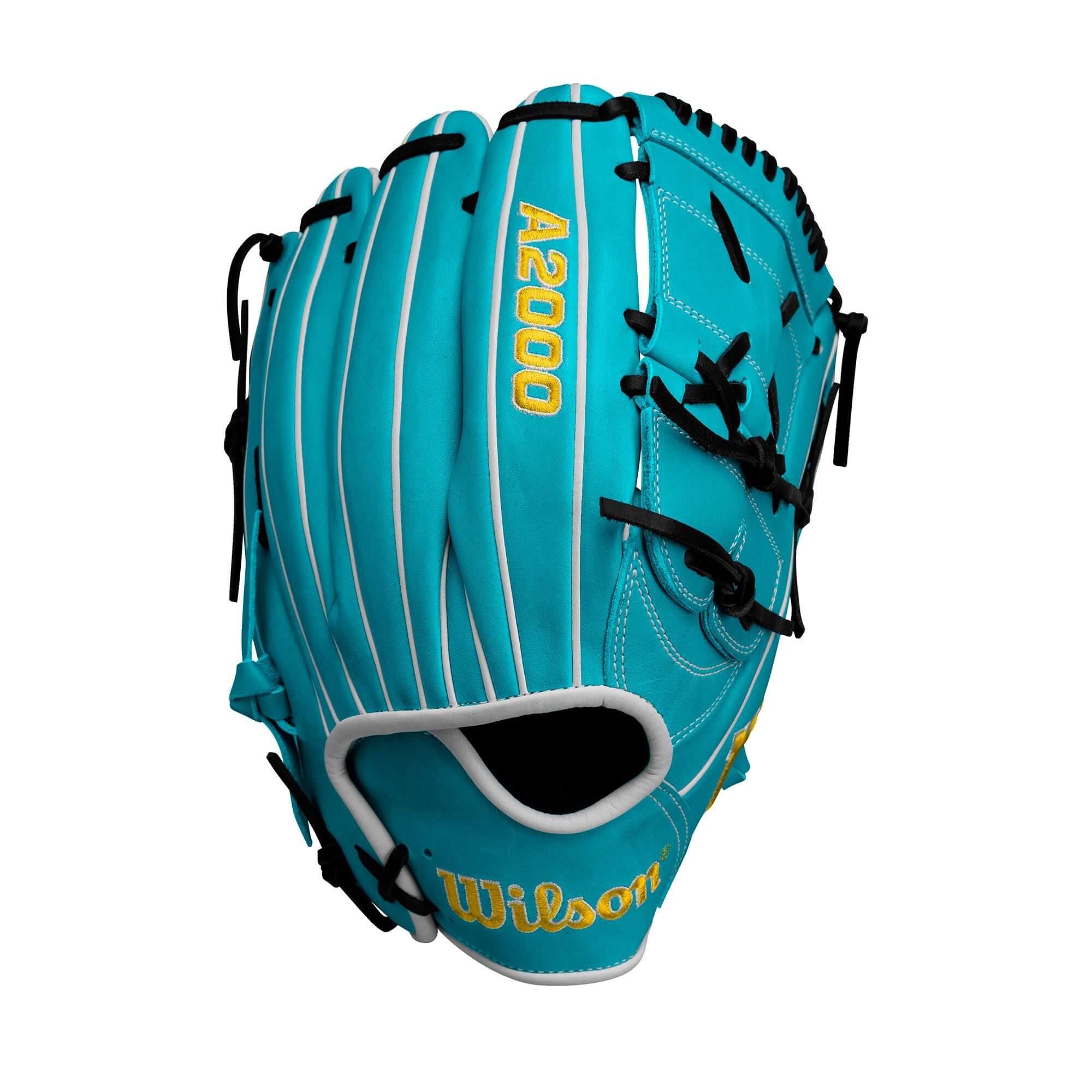 Wilson A2000 Spring 2025 SA17 B2 Pitcher's Black/Teal 12" LHT - Image 2