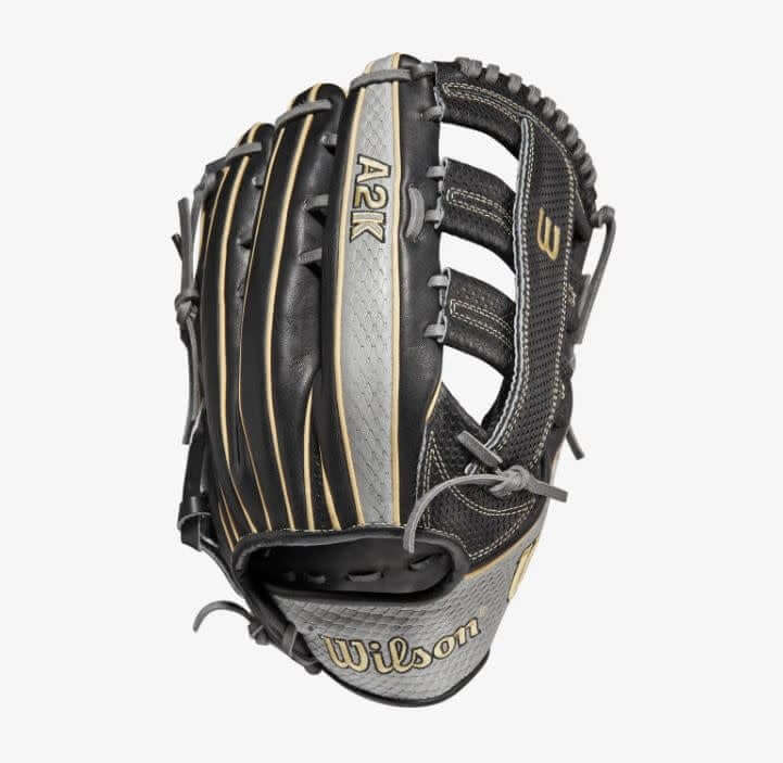 Wilson A2K 1775 w/Spin Control  (OF) LHT 12.75 Grey SnakeSkin/Black/Blonde - Image 2