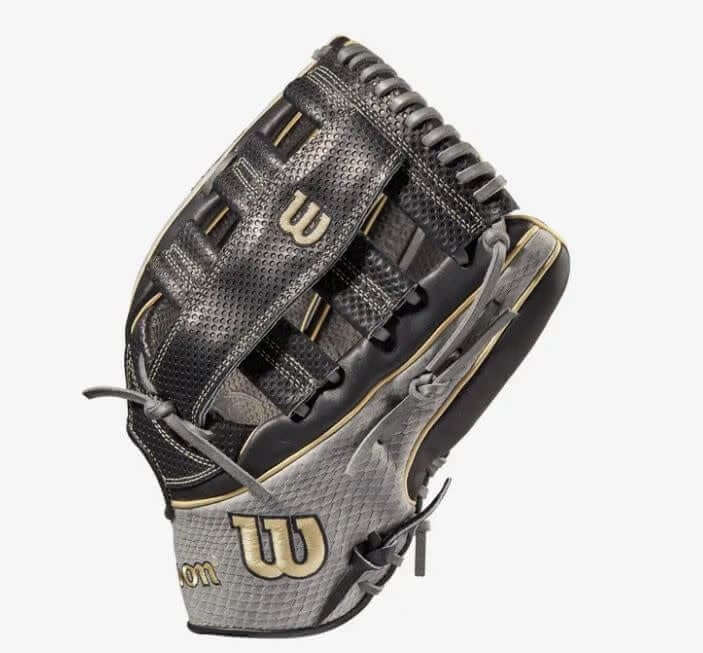 Wilson A2K 1775 w/Spin Control  (OF) LHT 12.75 Grey SnakeSkin/Black/Blonde - Image 4
