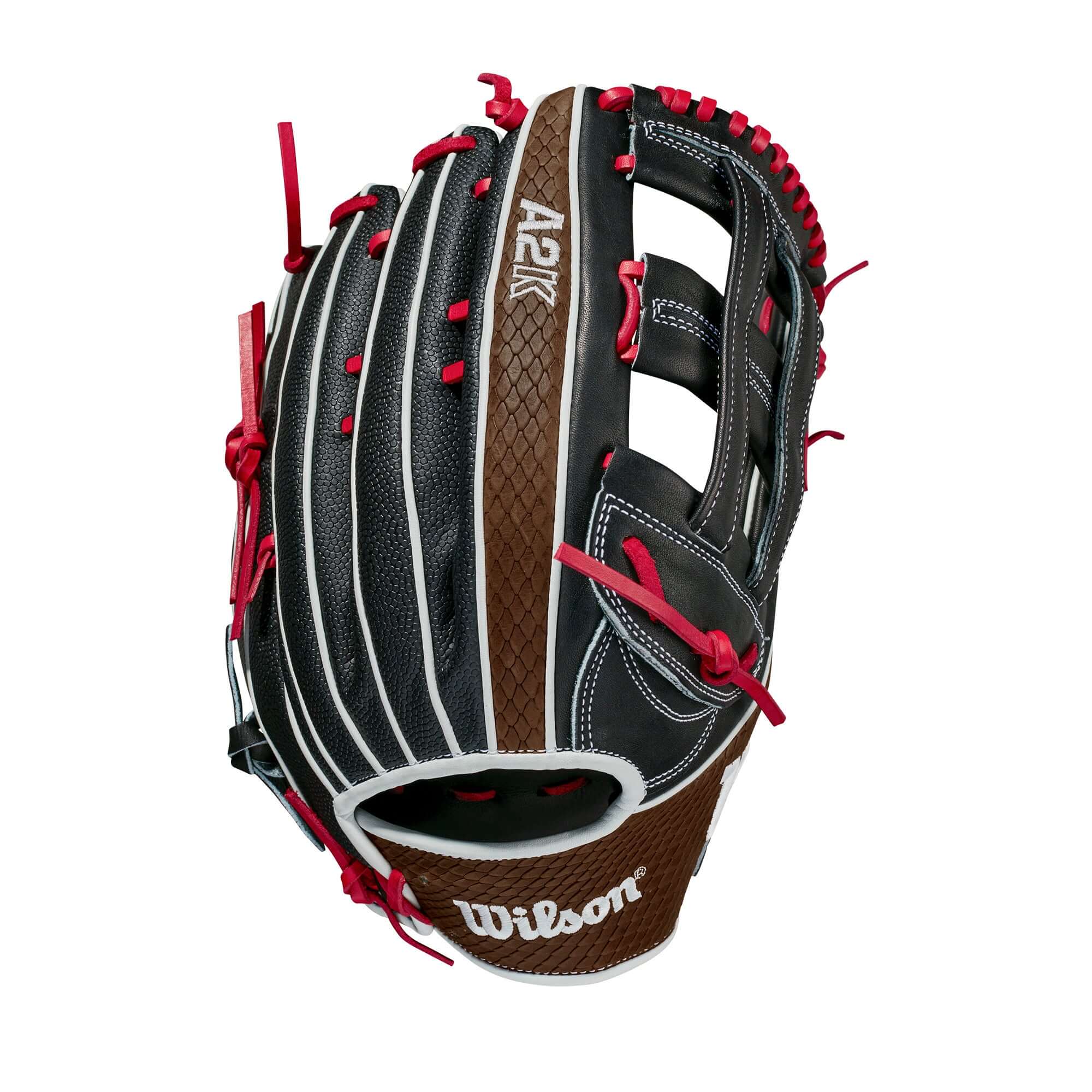 Wilson  A2K 1799 w/SuperSkin   (OF) 12.75 Black/Black/Saddle Tan - Image 2