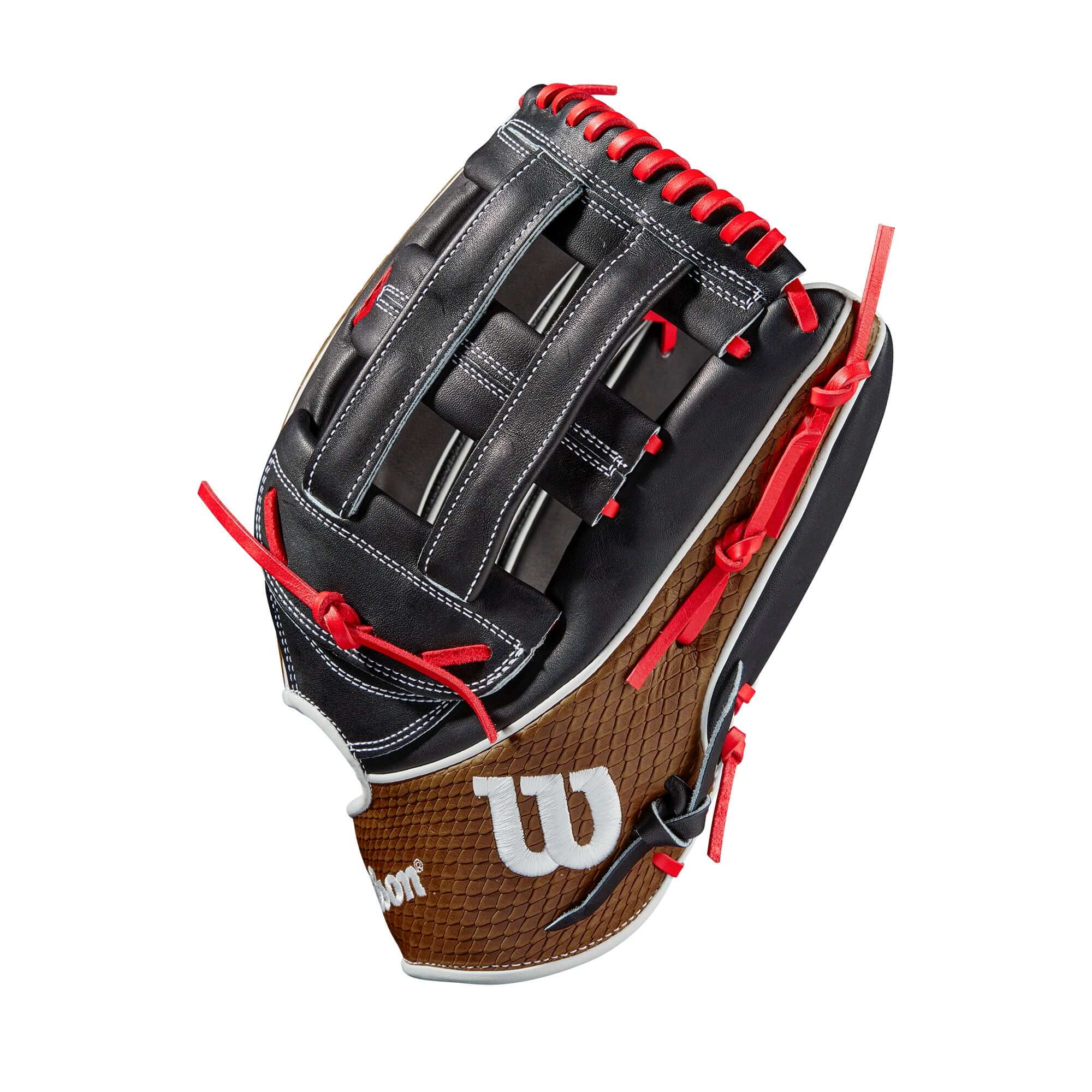 Wilson  A2K 1799 w/SuperSkin   (OF) 12.75 Black/Black/Saddle Tan - Image 4