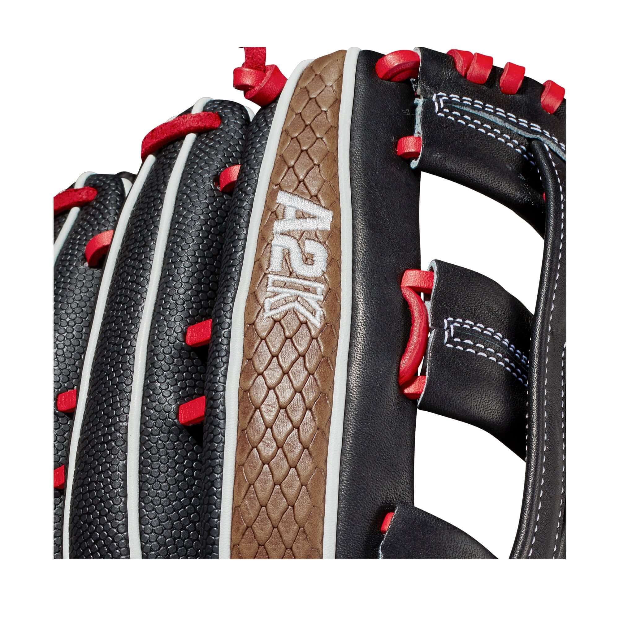 Wilson  A2K 1799 w/SuperSkin   (OF) 12.75 Black/Black/Saddle Tan - Image 7