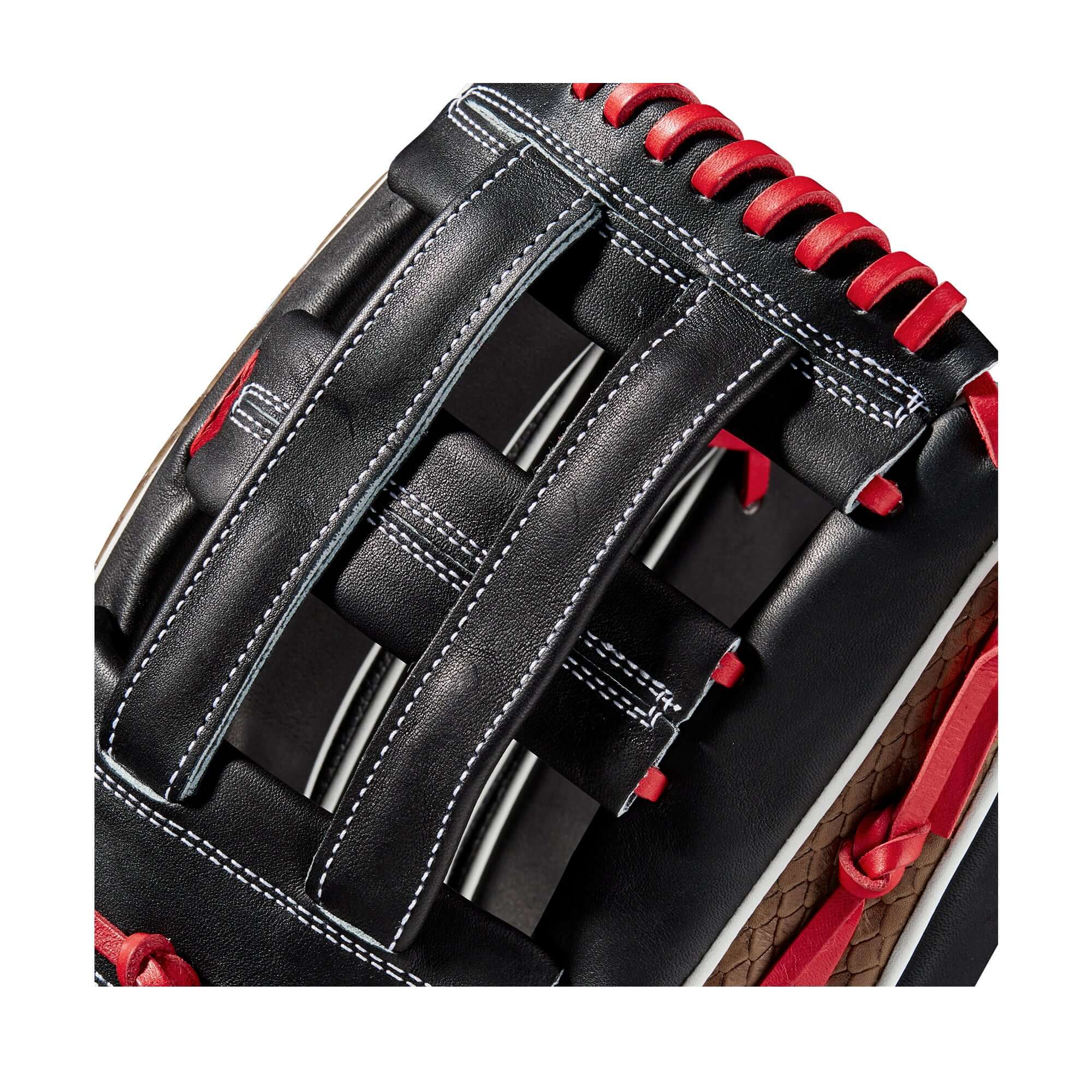 Wilson  A2K 1799 w/SuperSkin   (OF) LHT 12.75 Black/Black/Saddle Tan - Image 6