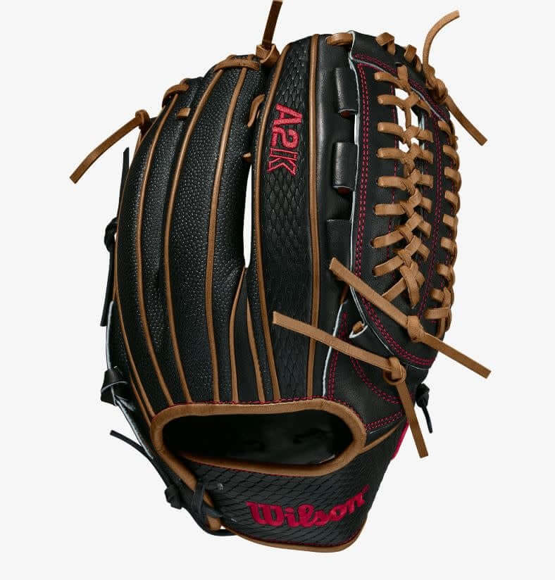 Wilson  A2K D33 (P) LHT 11.75 Black/Black/Saddle Tan - Image 2