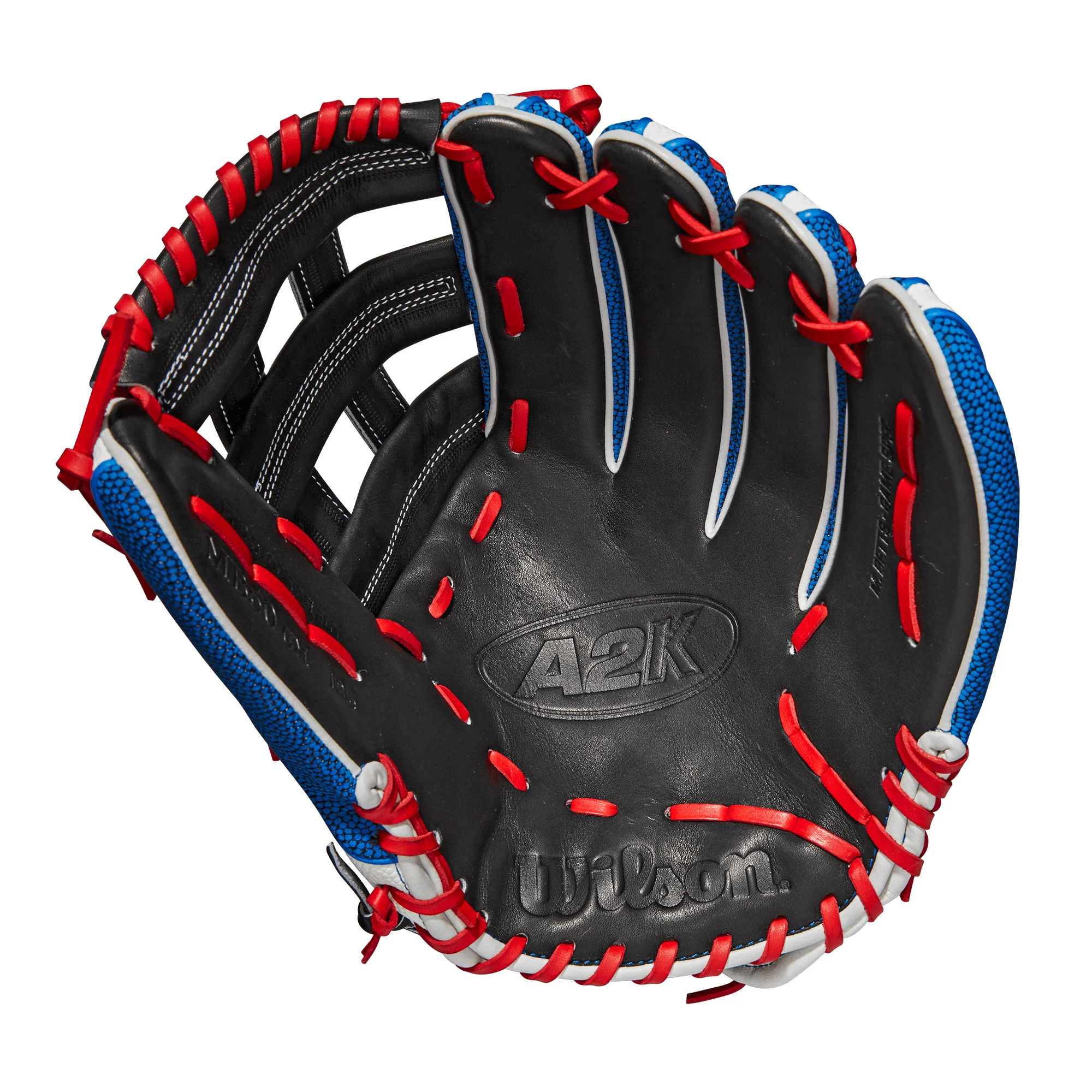Wilson A2K Mookie Betts Game Model (OF) 12.5 Black/White SS/Royal/Red - Image 3