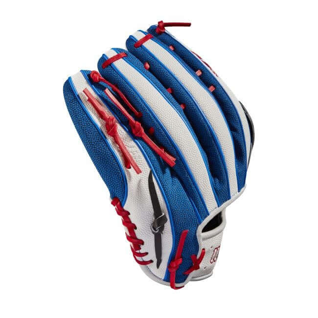 Wilson A2K Mookie Betts Game Model (OF) 12.5 Black/White SS/Royal/Red - Image 5
