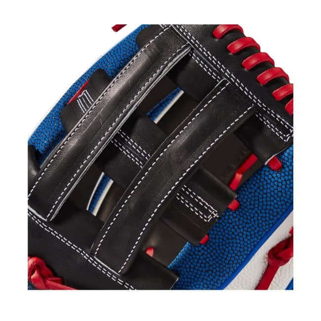 Wilson A2K Mookie Betts Game Model (OF) 12.5 Black/White SS/Royal/Red - Image 6
