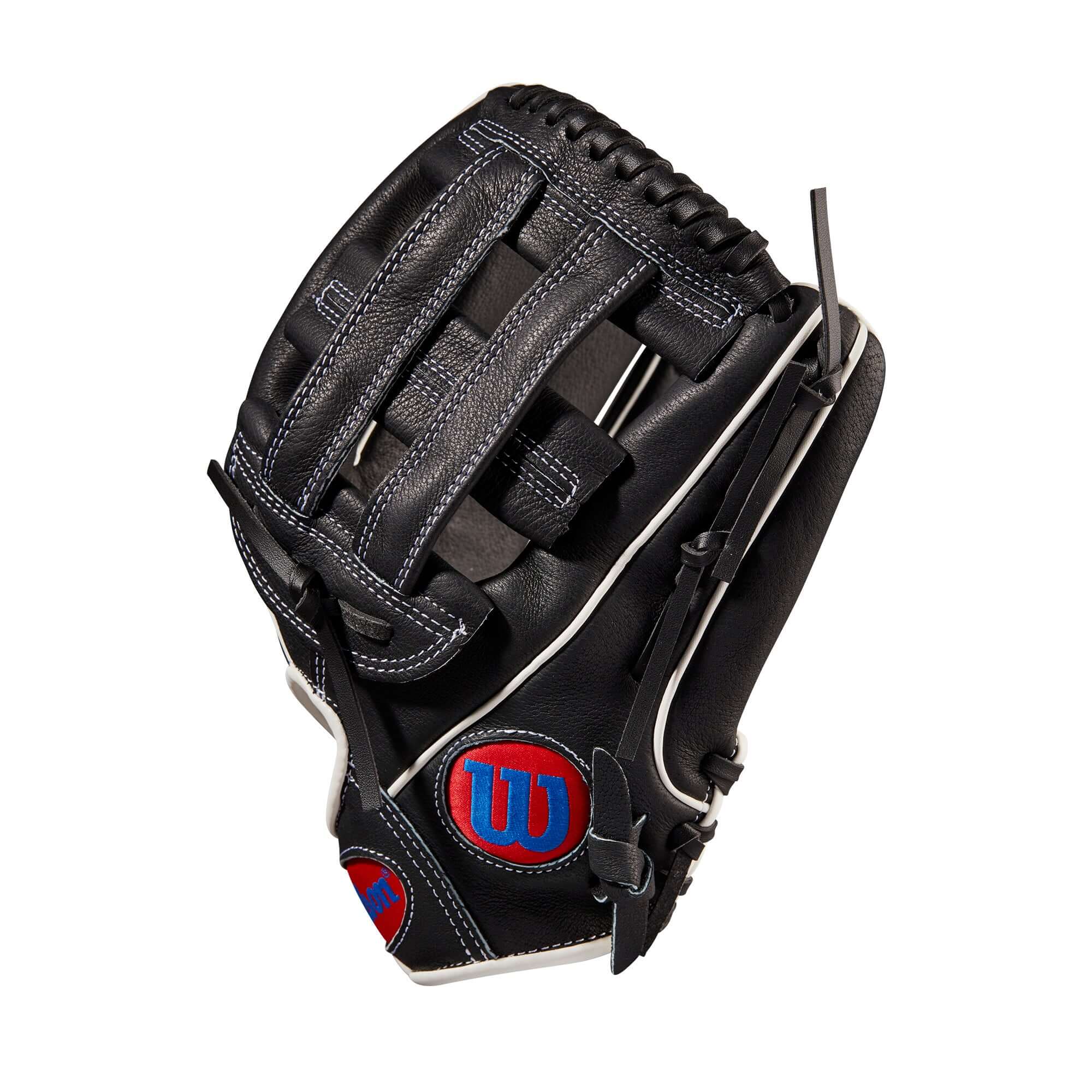 Wilson A450  Advisory Staff 12" LHT 12 Black/Black/ Red&Royal&White - Image 6