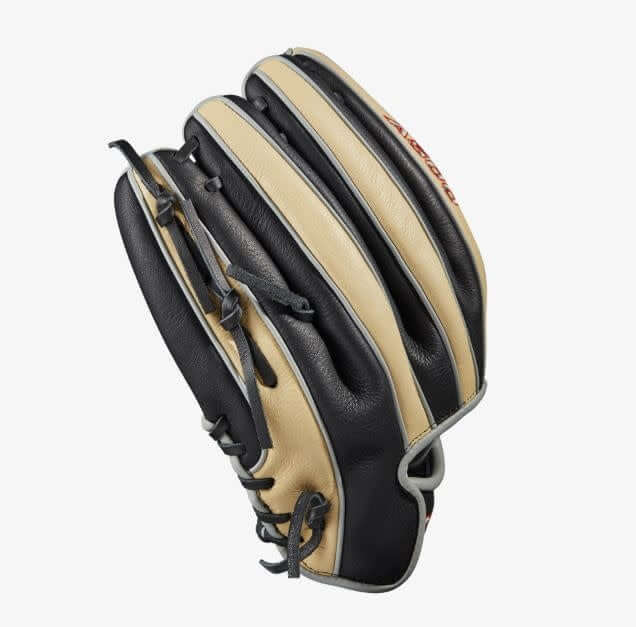 Wilson A500 11.5-inch Utility Youth Baseball Glove Black/Blonde/Red - Image 3