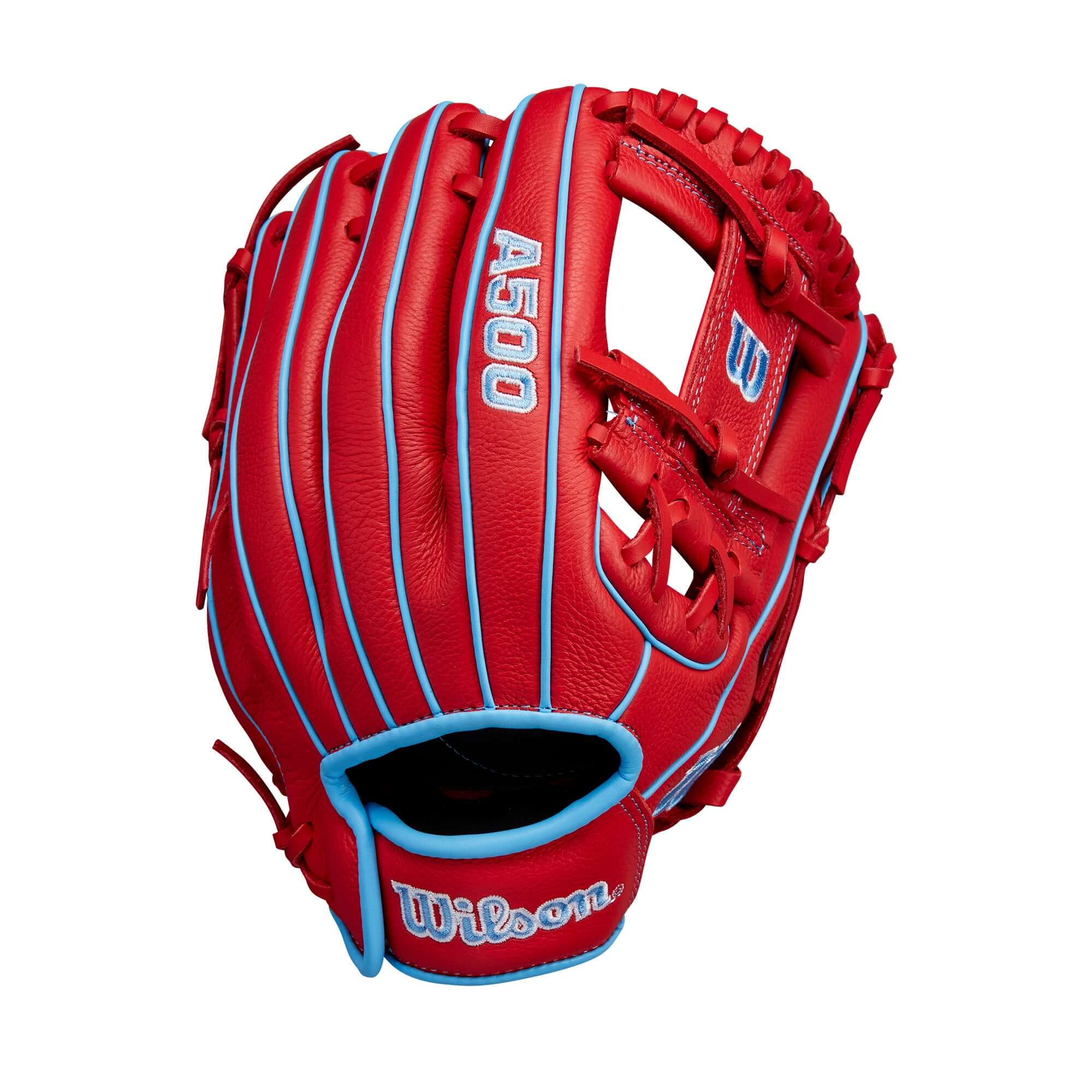 Wilson A500 Utility Youth Glove Red/Blue/White 11.5” - Image 2