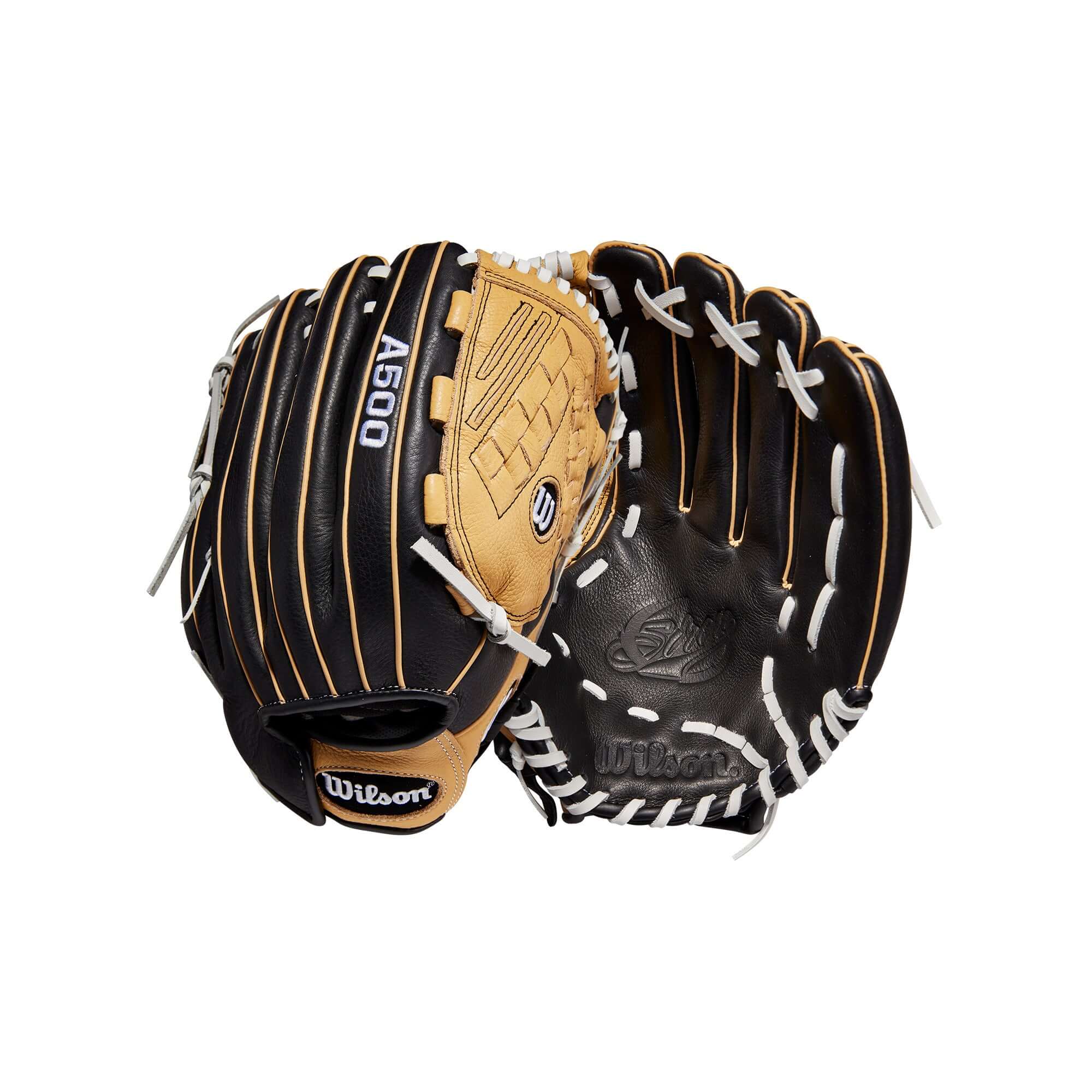 Wilson A500 Siren 12.5"   Fastpitch Outfield Black/Blonde/White - Image 3