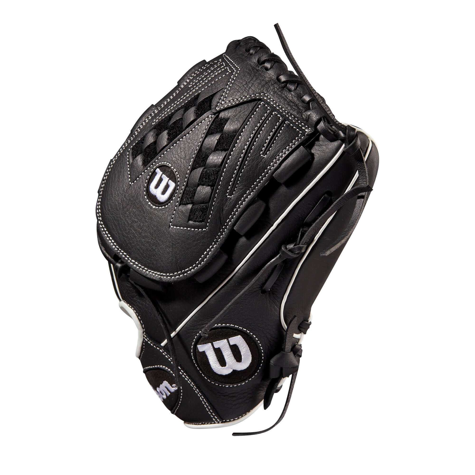 Wilson A700  Fastpitch 12.5" 12.5 Black/White - Image 3