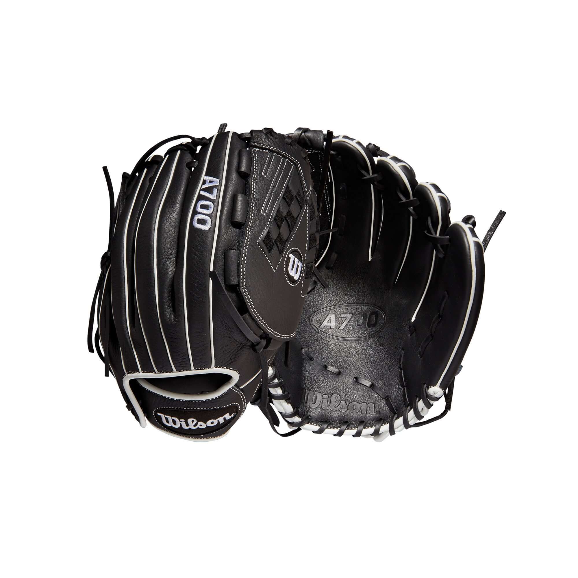 Wilson A700  Fastpitch 12.5" 12.5 Black/White - Image 6