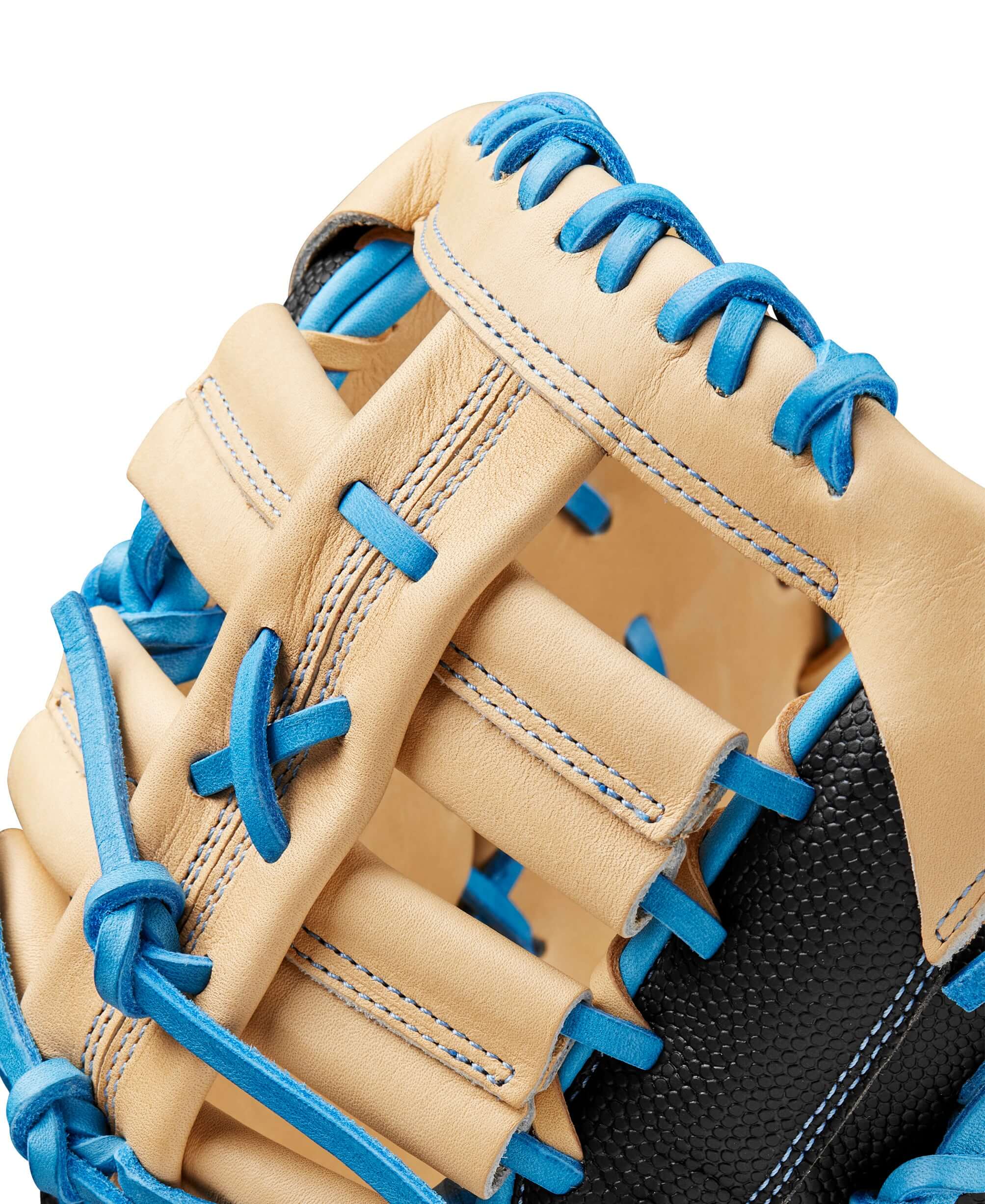 Wilson Fall 2024 A2000 1679SS Baseball First Base Mitt Black/Sky Blue 12.5" - Image 6