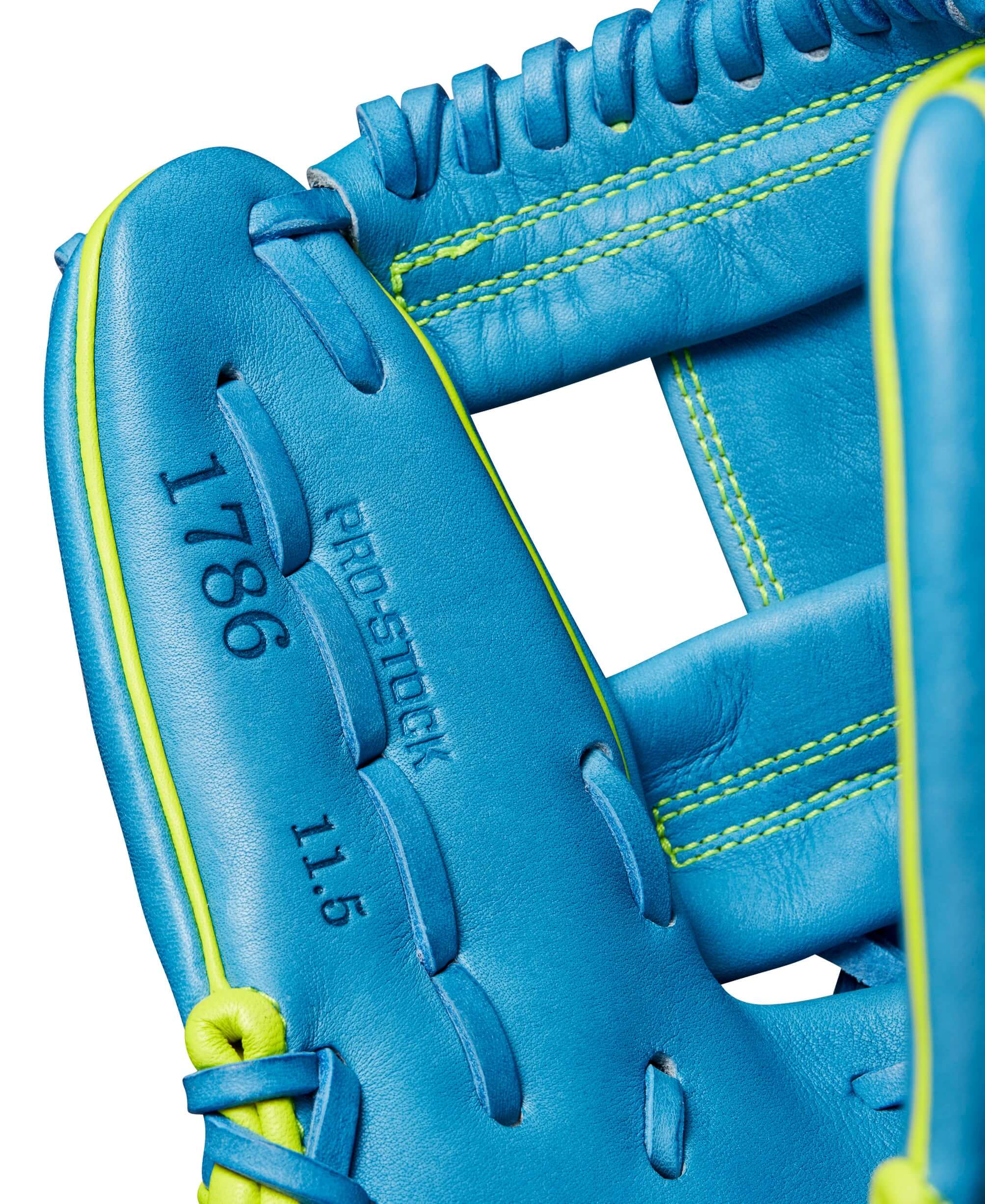 Wilson Fall 2024 A2000 1786 Infield Baseball Glove Sky Blue/Optic 11.5" - Image 8