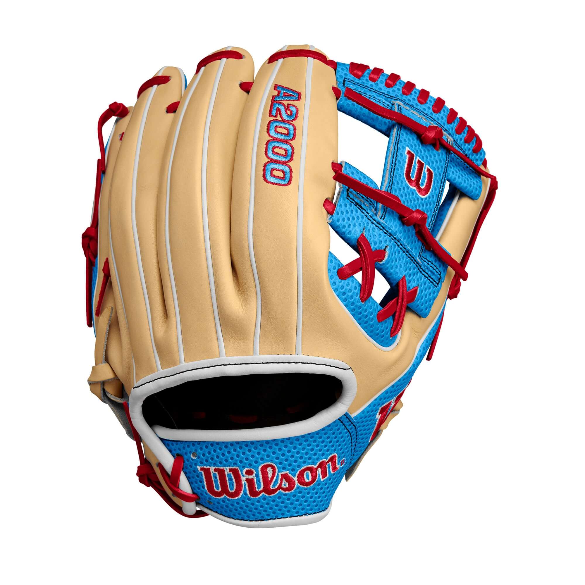 Wilson Fall 2024 A2000 1975 Infield Baseball Glove Blonde/Tropic 11.75" - Image 2