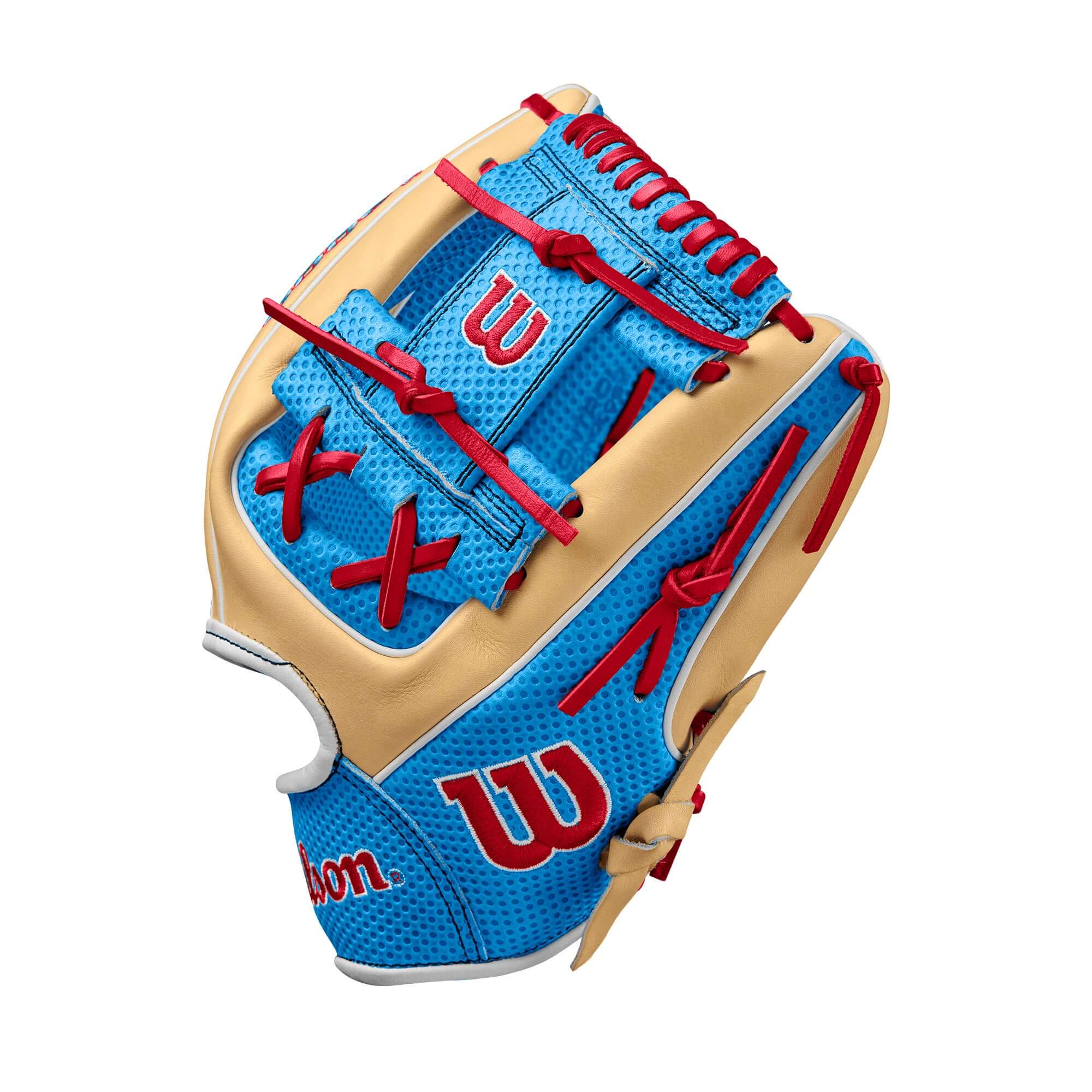 Wilson Fall 2024 A2000 1975 Infield Baseball Glove Blonde/Tropic 11.75" - Image 4