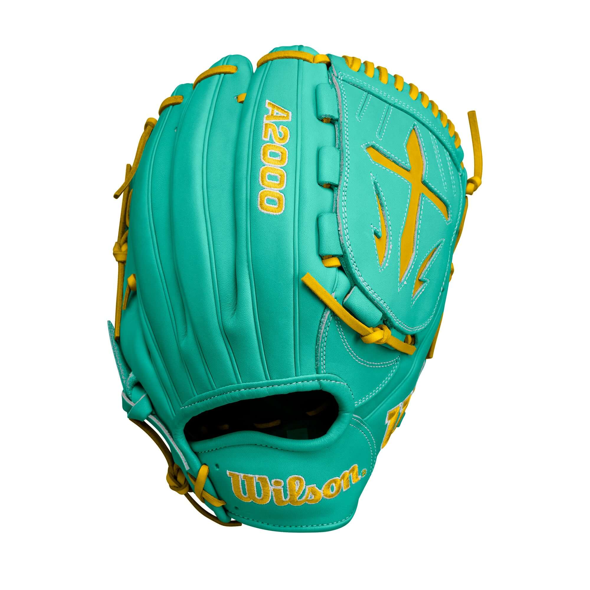 Wilson Fall 2024 A2000 B23 Pitcher's Baseball Glove Seafoam/YEGO 12" - Image 2