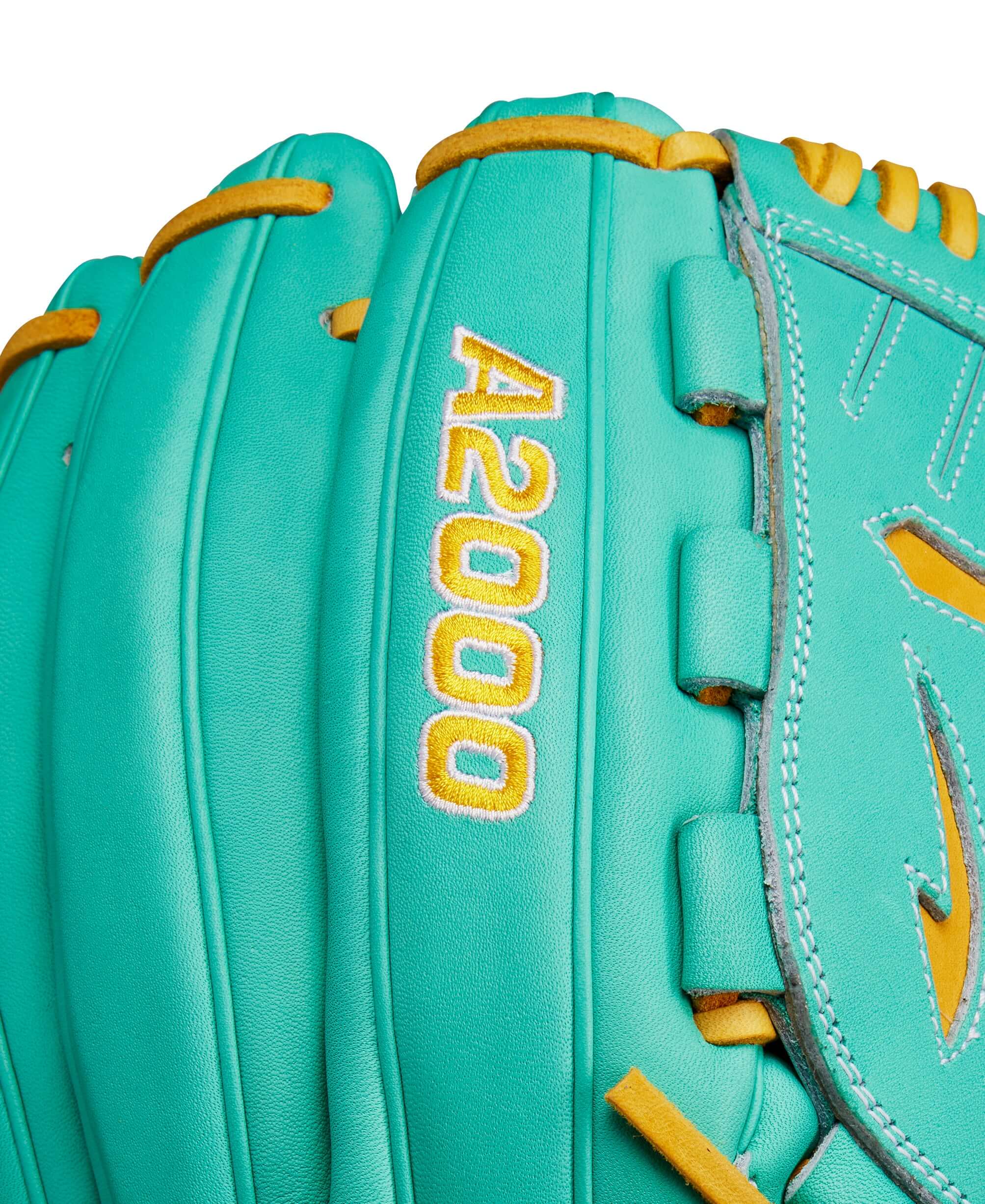 Wilson Fall 2024 A2000 B23 Pitcher's Baseball Glove Seafoam/YEGO 12" - Image 7