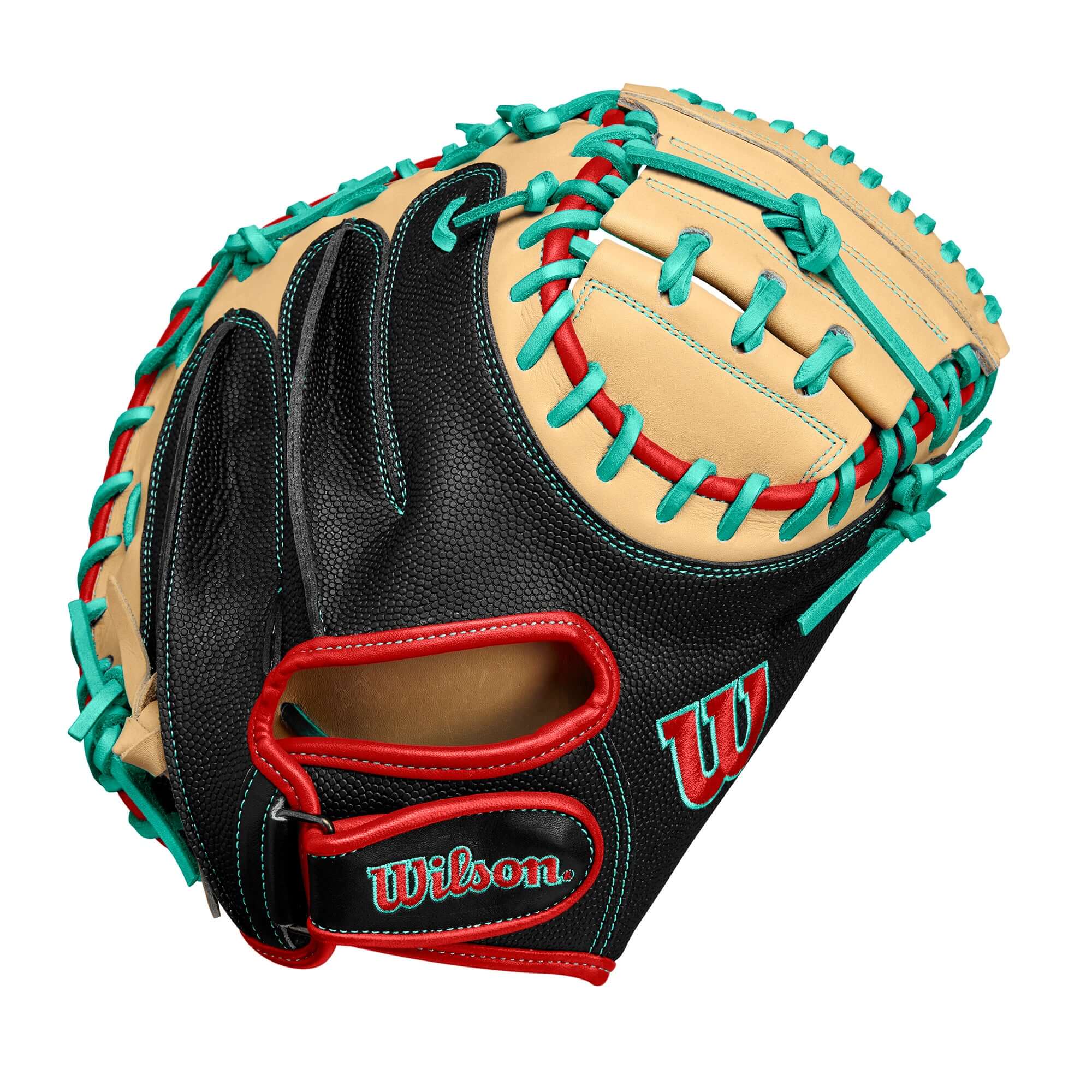 Wilson Fall 2024 A2000 PF33 Baseball Catcher's Mitt Black/Blonde 33" - Image 2
