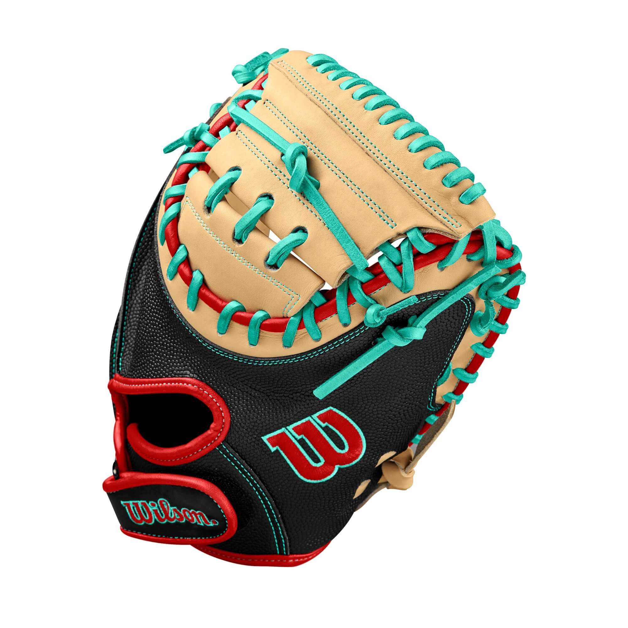 Wilson Fall 2024 A2000 PF33 Baseball Catcher's Mitt Black/Blonde 33" - Image 4