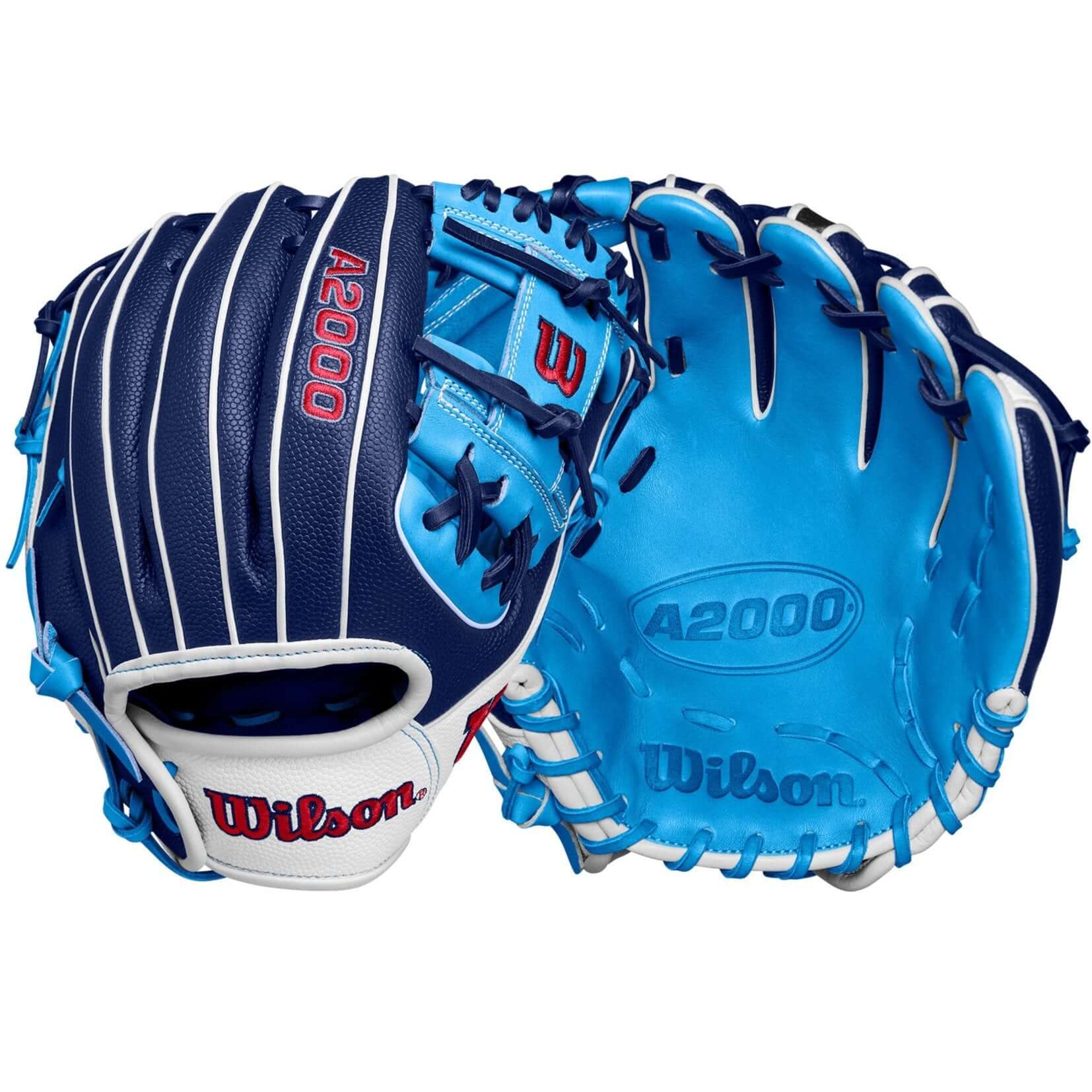 Wilson Fall 2024 A2000 PF88SS Infield Baseball Glove Navy/SKBL/W 11.25"
