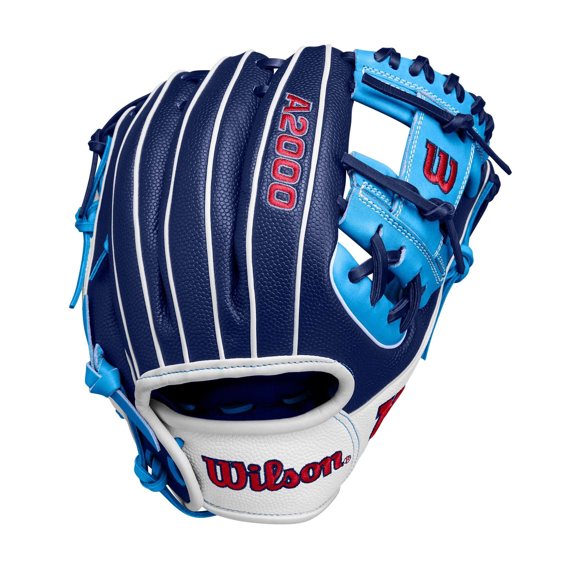 Wilson Fall 2024 A2000 PF88SS Infield Baseball Glove Navy/SKBL/W 11.25" - Image 2