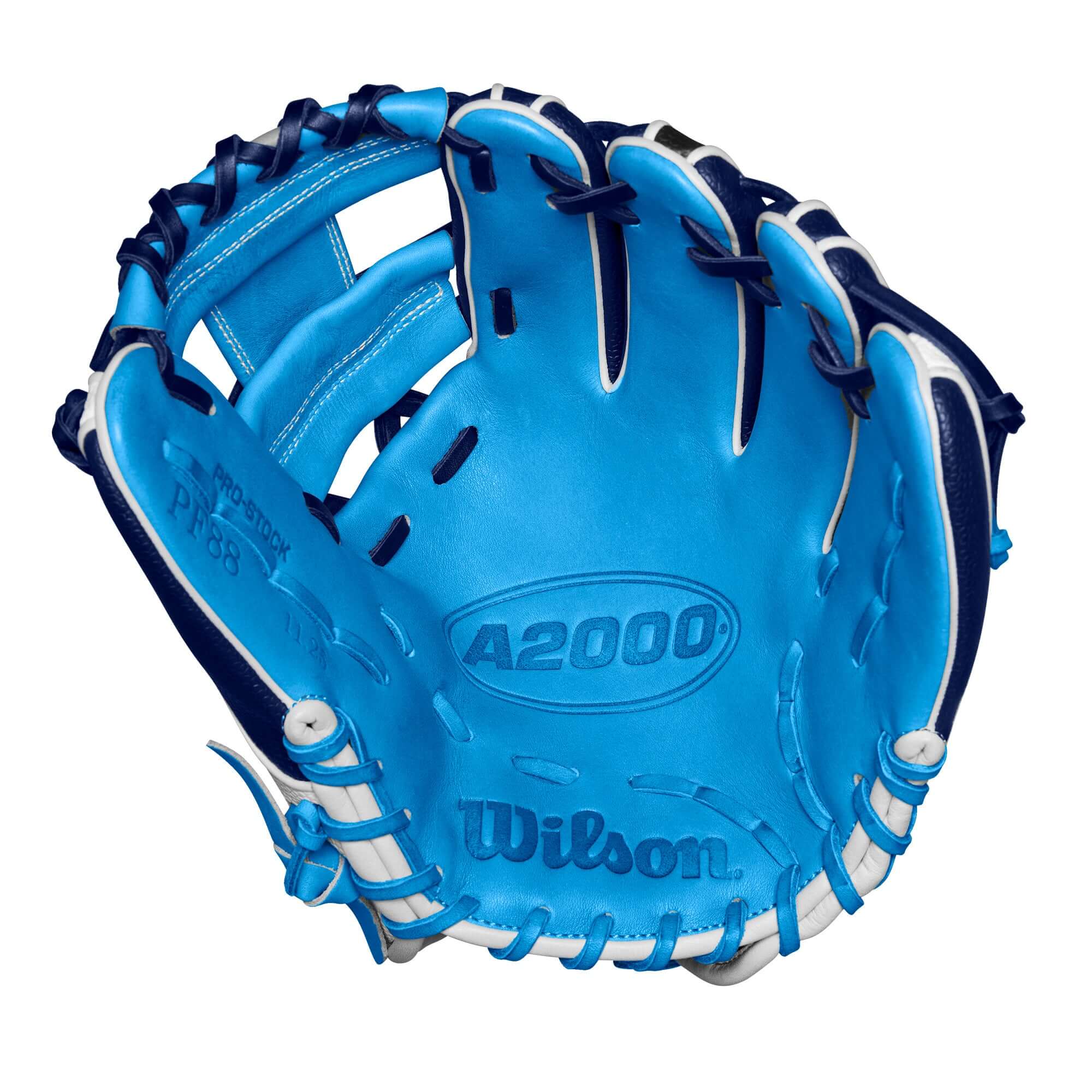 Wilson Fall 2024 A2000 PF88SS Infield Baseball Glove Navy/SKBL/W 11.25" - Image 3