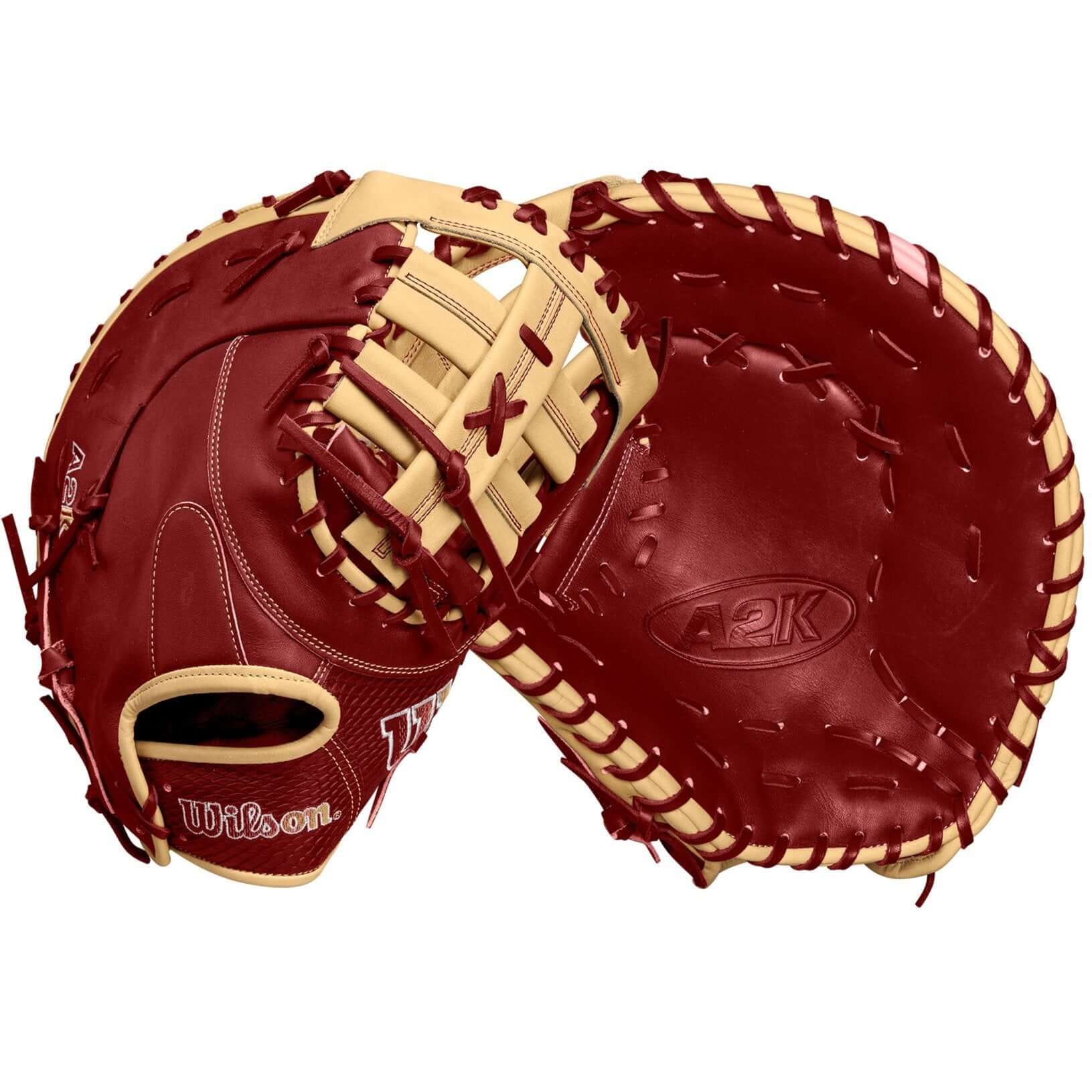 Wilson Fall 2024 A2K 1679 Baseball First Base Mitt Red/Blonde 12.5"