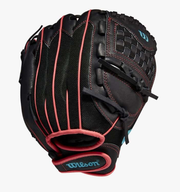 Wilson Flash 11.5" LHT 11.5 Black/Pink/Tropical Blue - Image 2