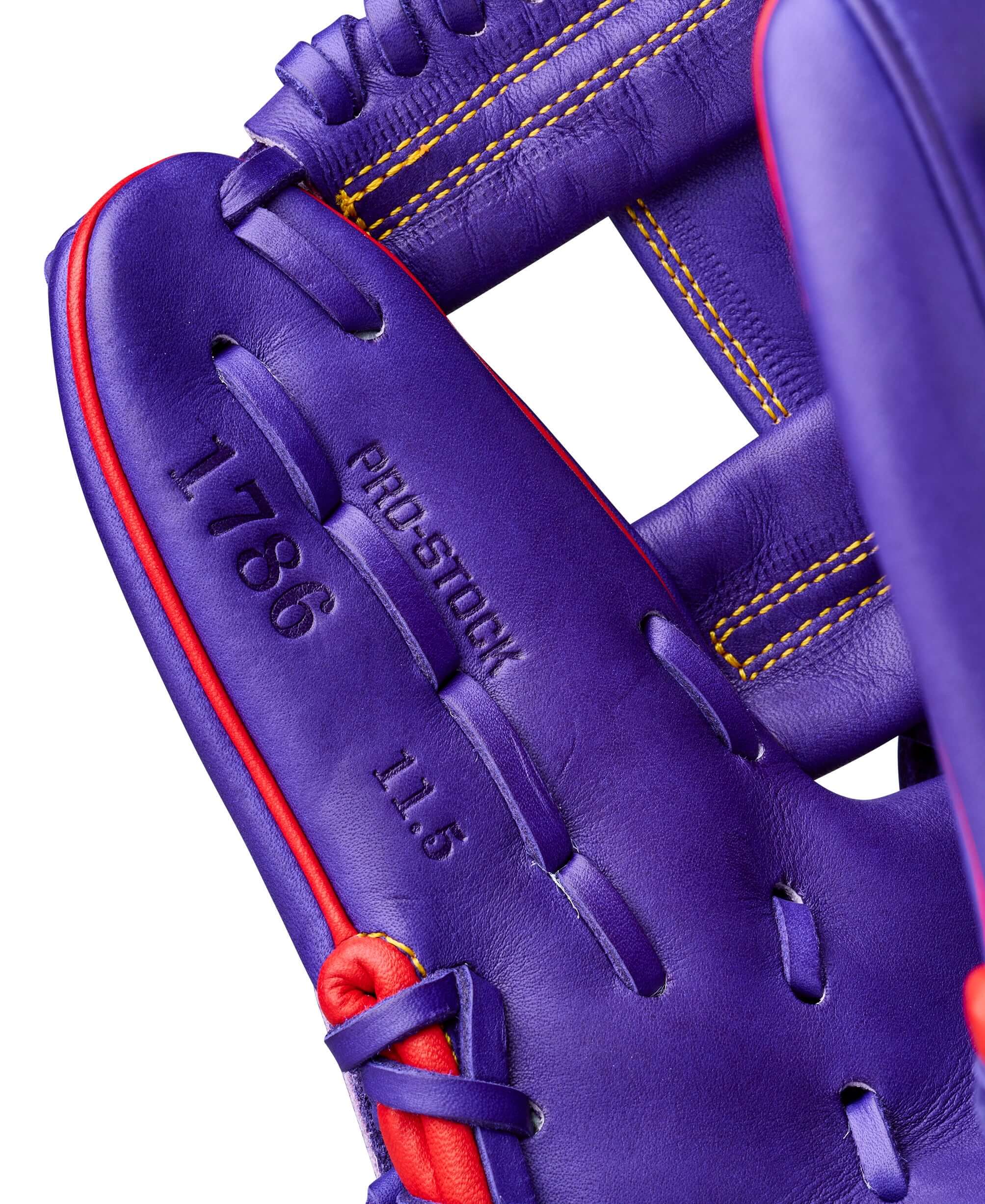 Wilson Ground Ball Grape A2000 1786 11.5" Infield Baseball Glove - Image 8
