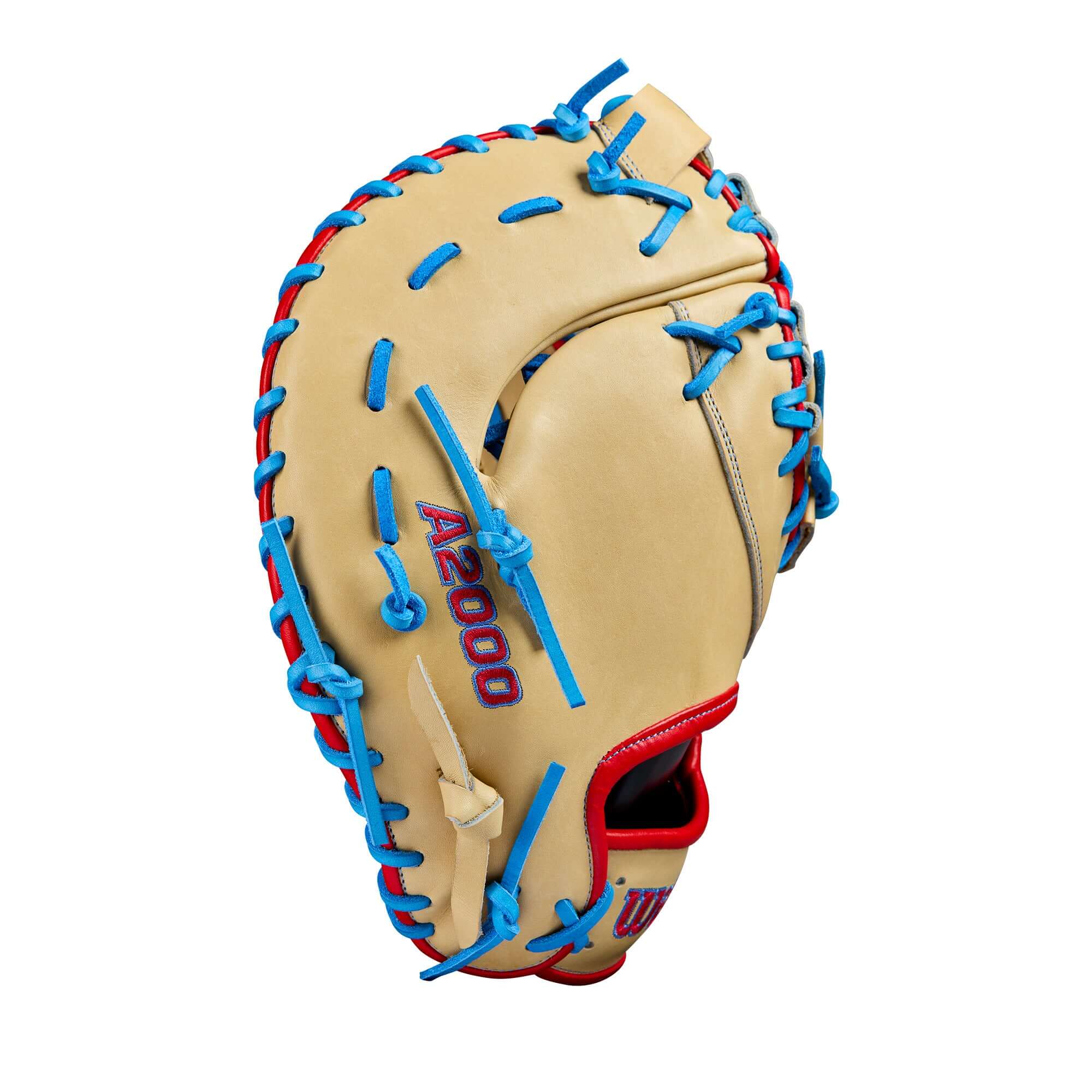 Wilson Spring 2025 A2000 1677 Baseball First Base Mitt Blonde/Red/Blue 12.5" - Image 3