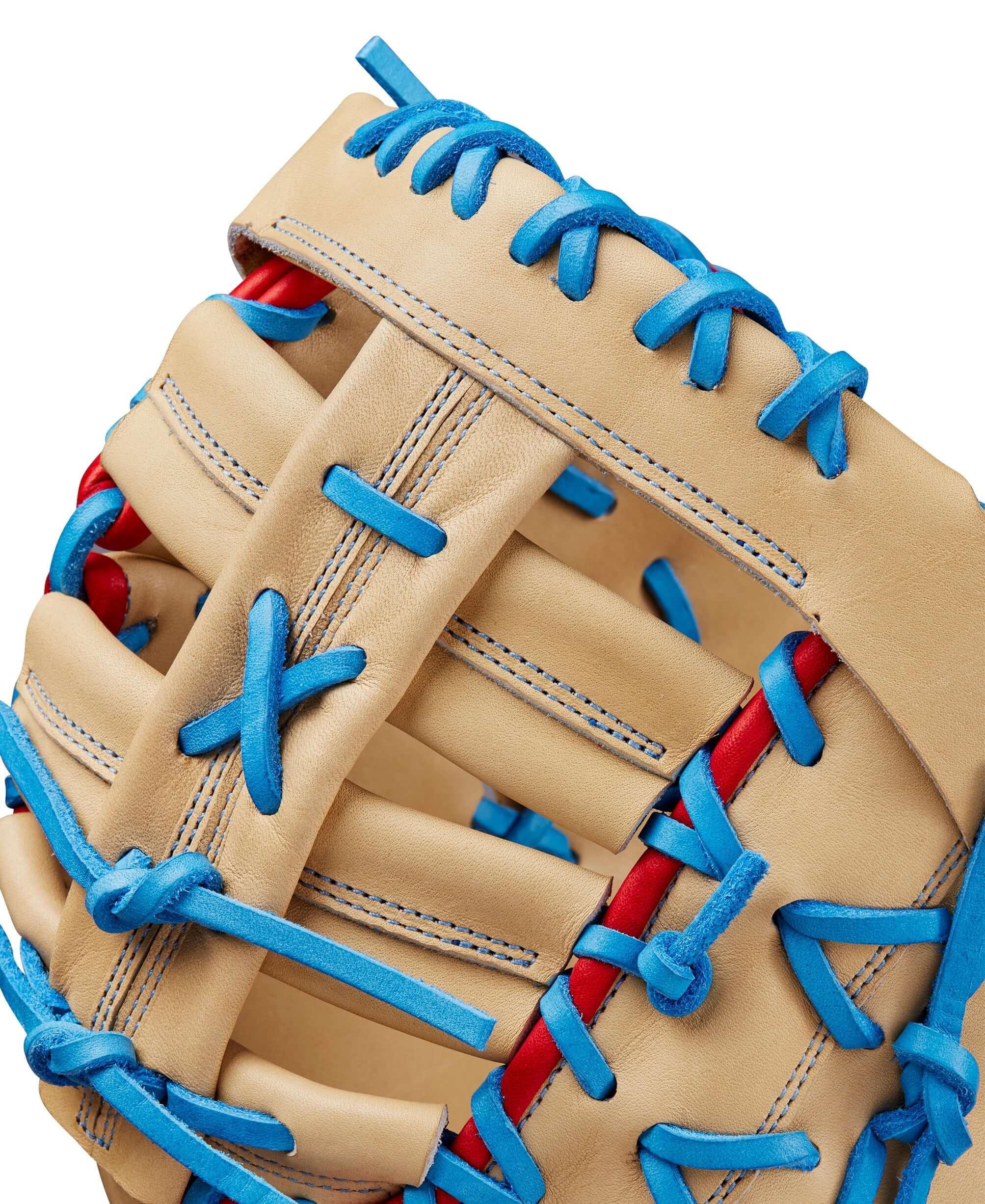 Wilson Spring 2025 A2000 1677 Baseball First Base Mitt Blonde/Red/Blue 12.5" - Image 5