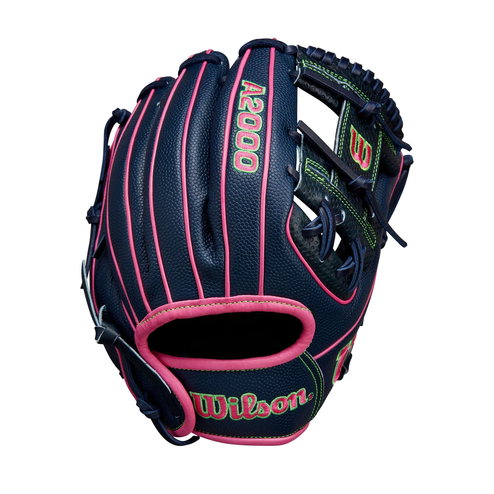 Wilson Spring 2025 A2000 DP15SS Navy/Pink/Green 11.5" - Image 2