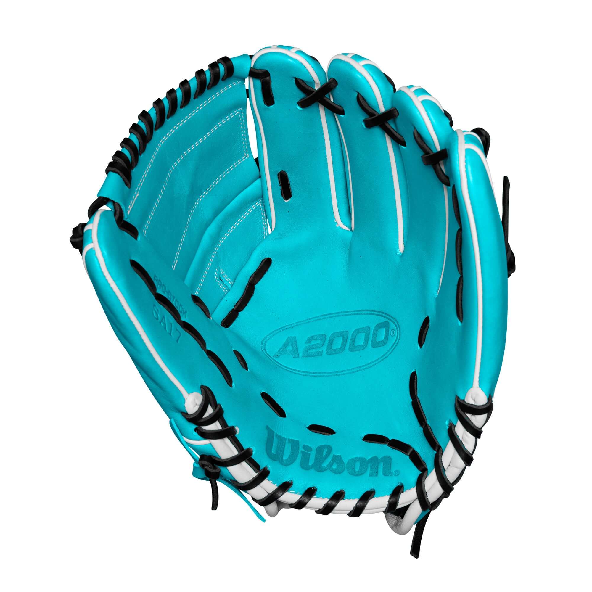 Wilson A2000 Spring 2025 SA17 B2 Pitcher's Black/Teal 12" RHT - Image 3