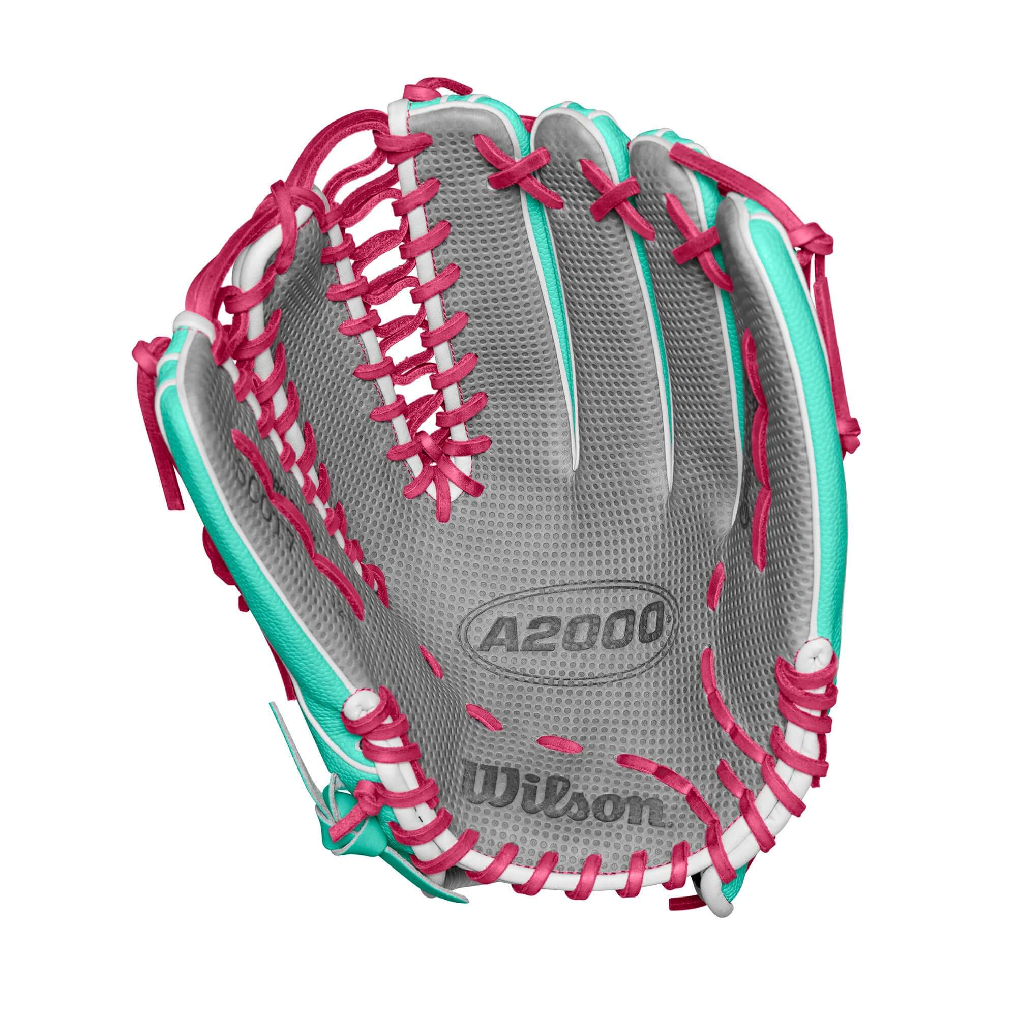 Wilson Spring 2025 A2000 SCOT7SS Seafoam/White/Flamingo 12.75" - Image 3