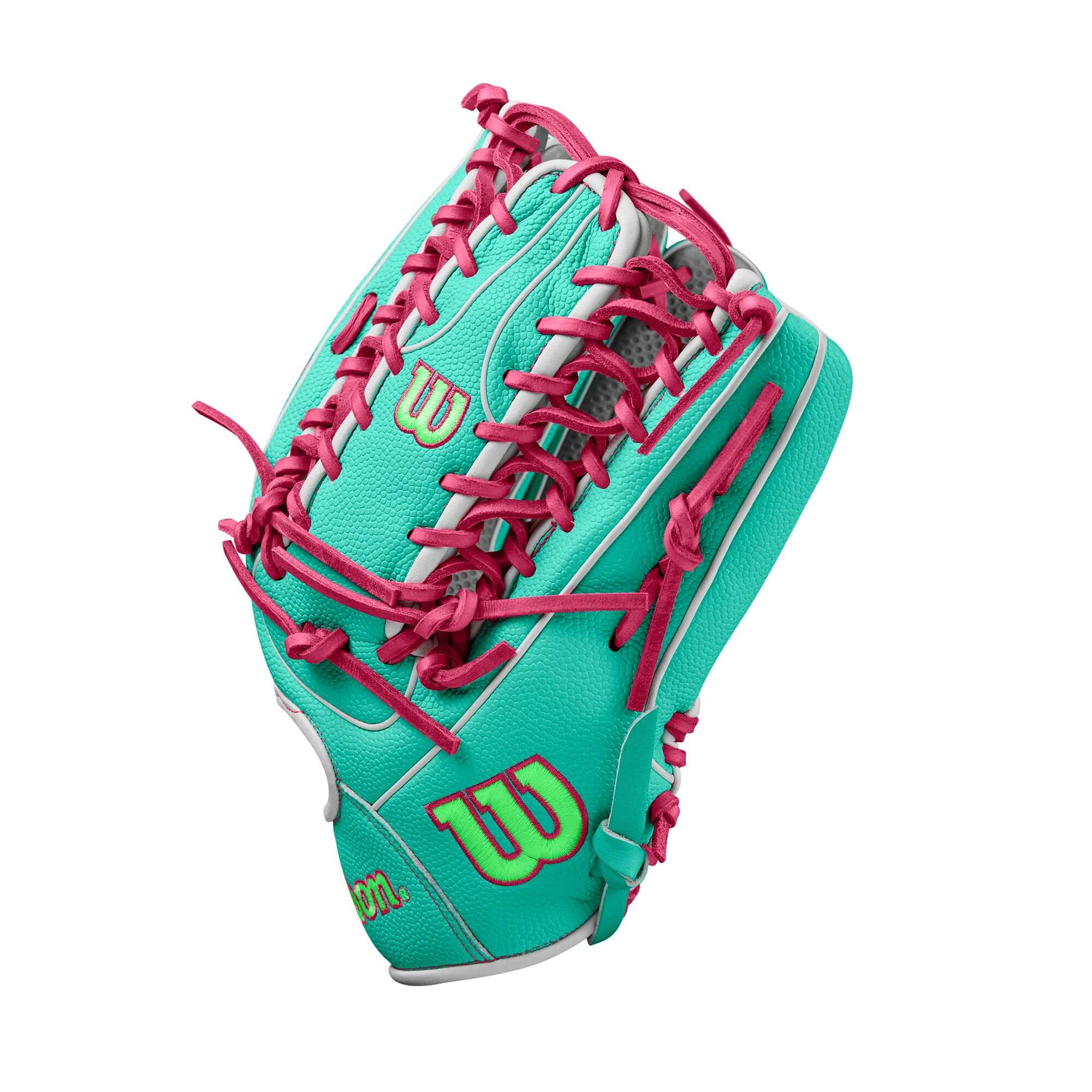 Wilson Spring 2025 A2000 SCOT7SS Seafoam/White/Flamingo 12.75" - Image 4