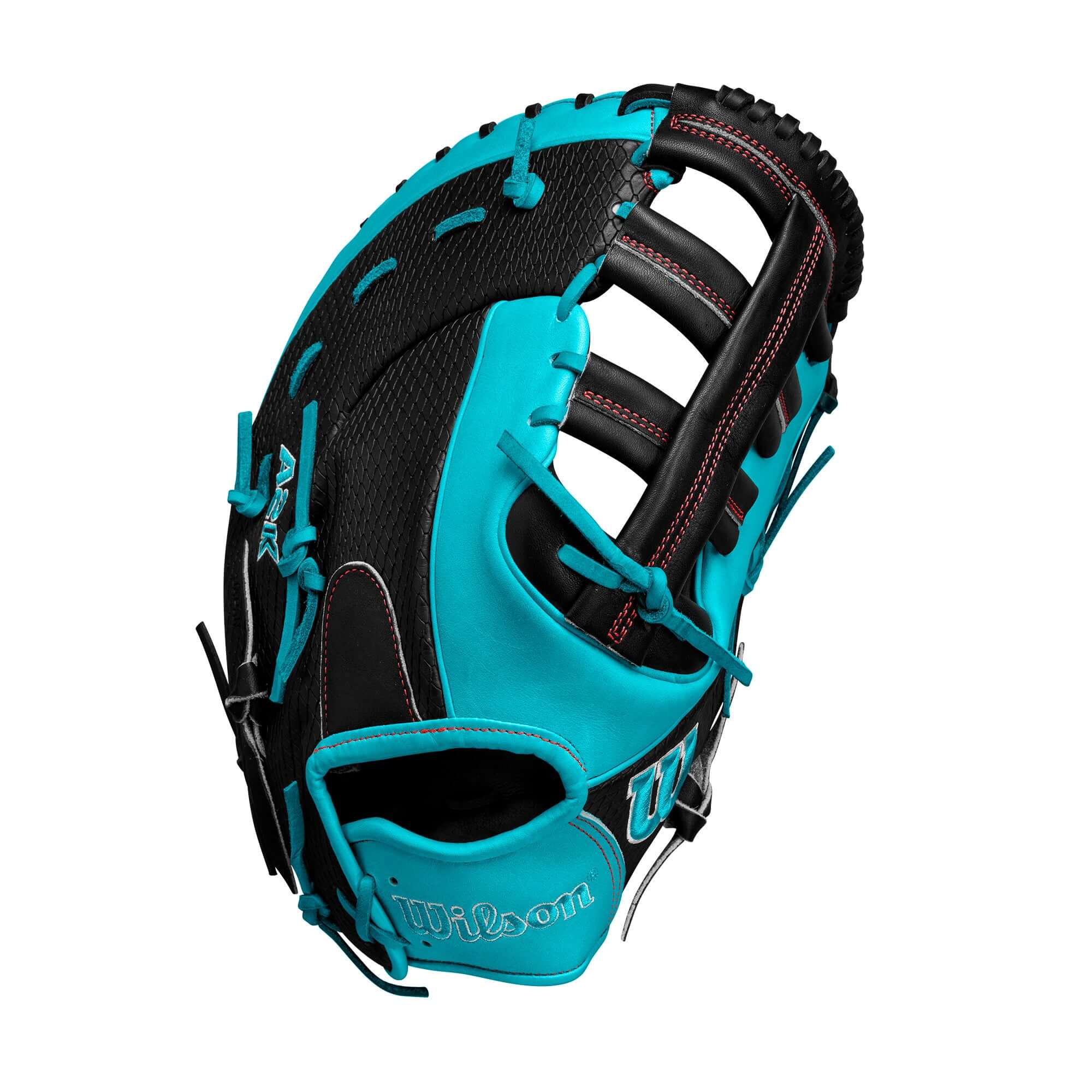 Wilson Spring 2025 A2K 1679CF Black/Teal 12.5" LHT - Image 2