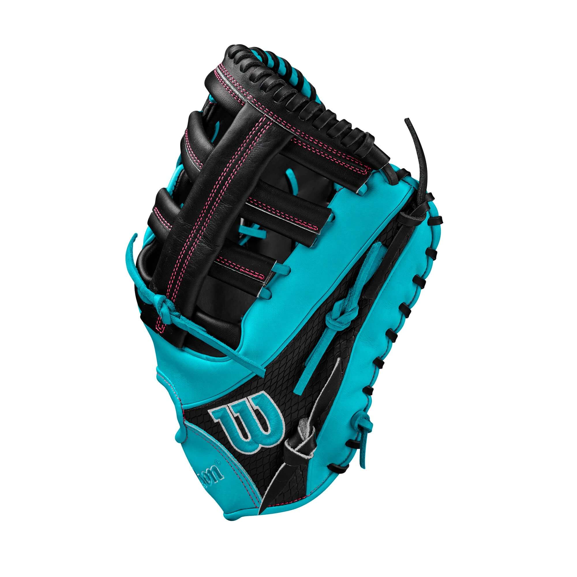 Wilson Spring 2025 A2K 1679CF Black/Teal 12.5" LHT - Image 4