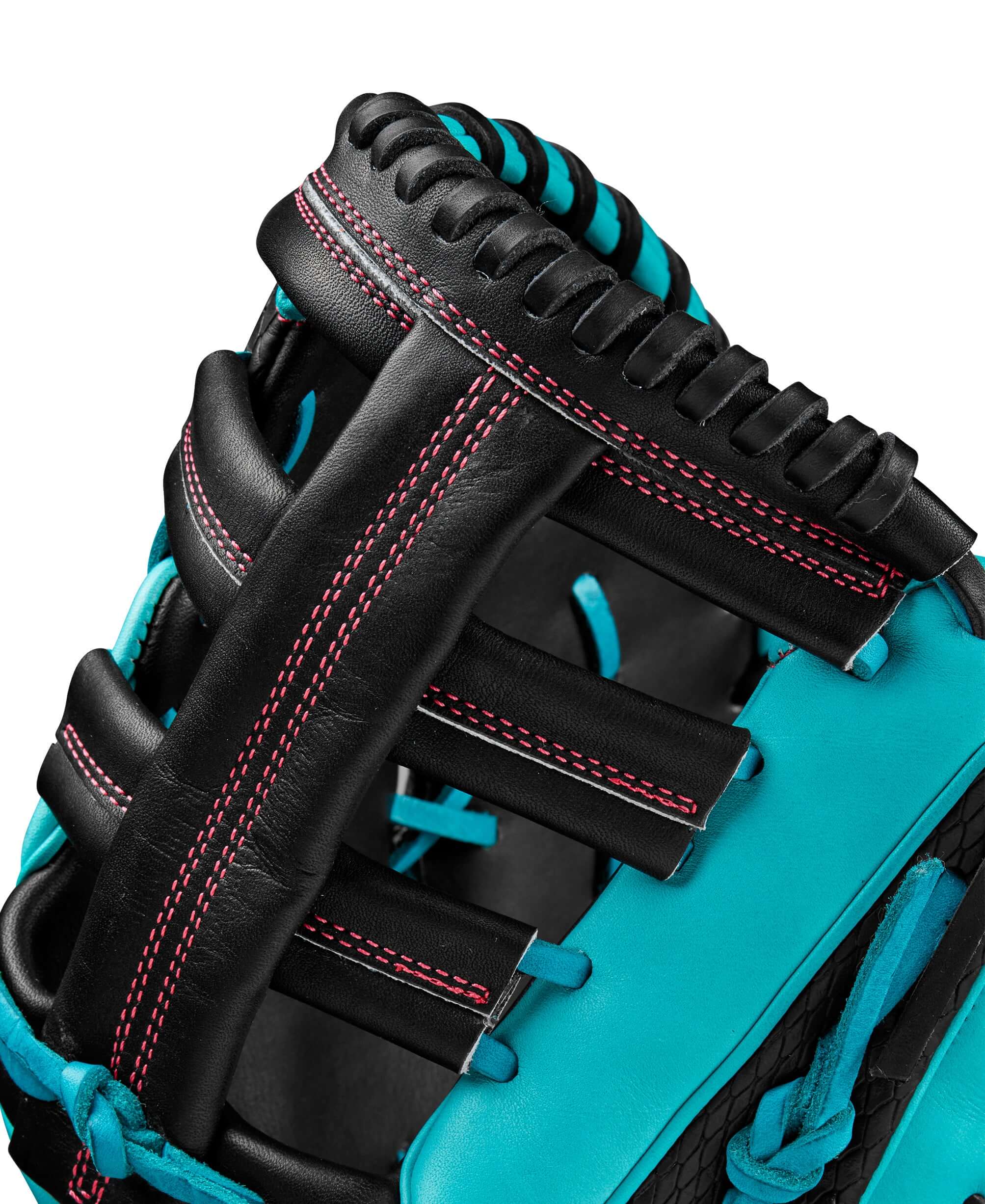 Wilson Spring 2025 A2K 1679CF Black/Teal 12.5" LHT - Image 6