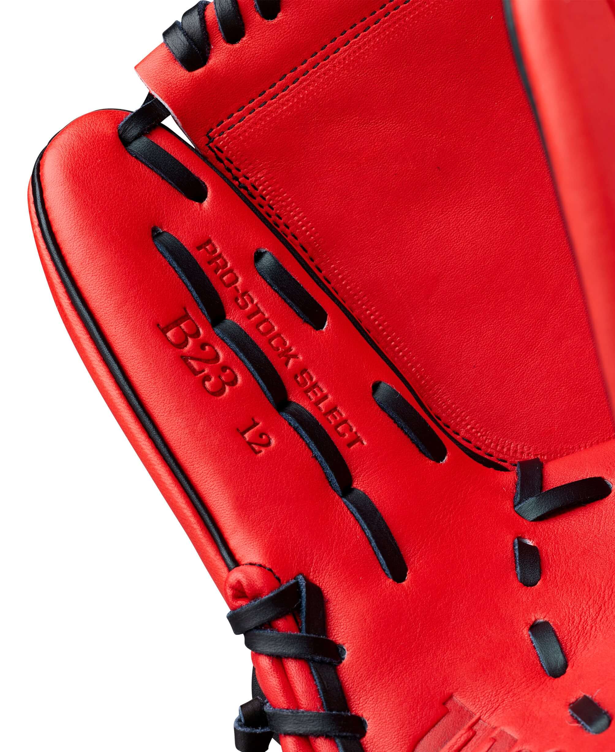 Wilson Spring 2026 A2K B23 12" Pitcher's Baseball Glove Red/Black - Image 6