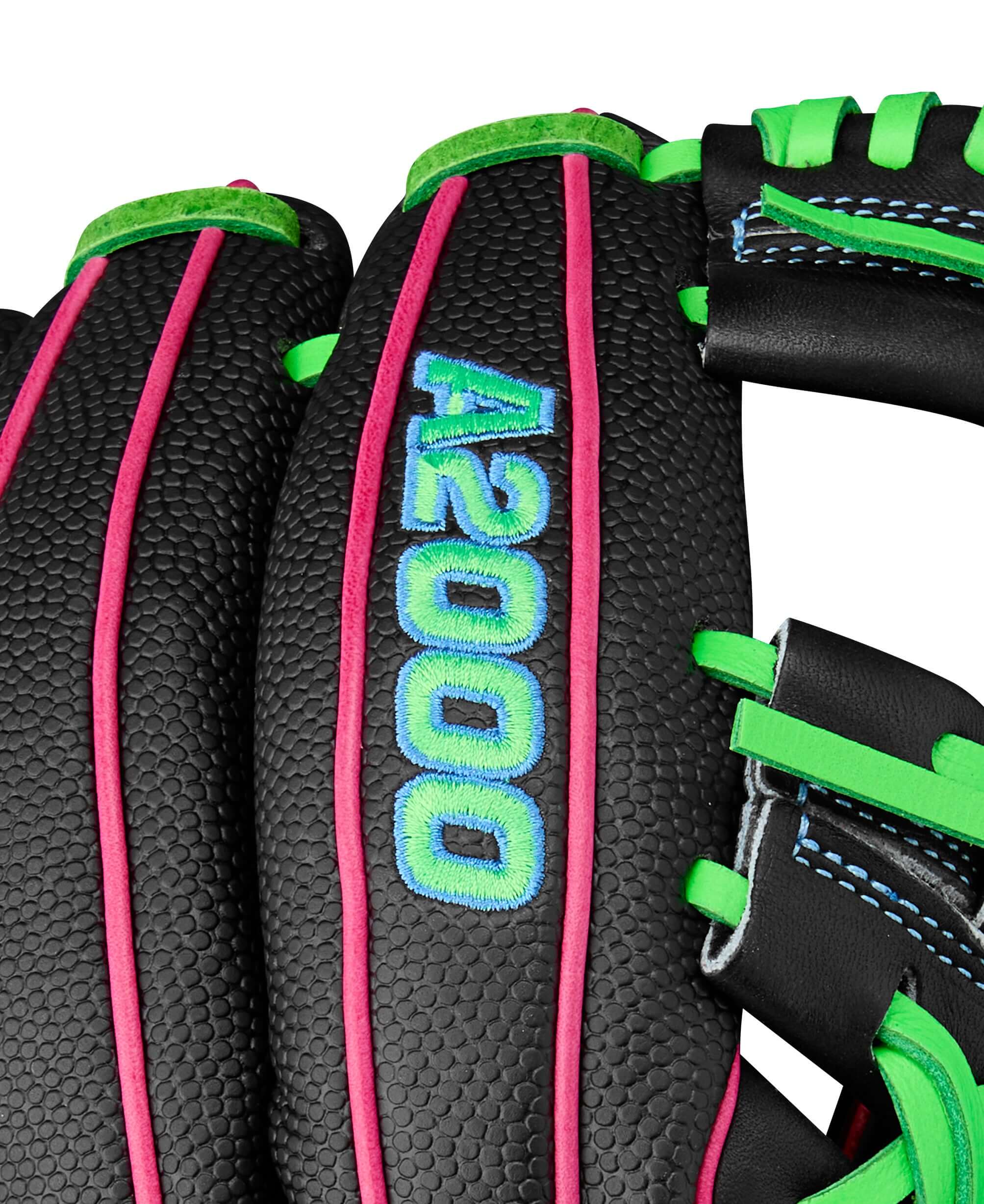 Wilson Summer 2025 A2000 1786 Infield Baseball Glove Black/Neon Green /Flamingo 11.5" - Image 4