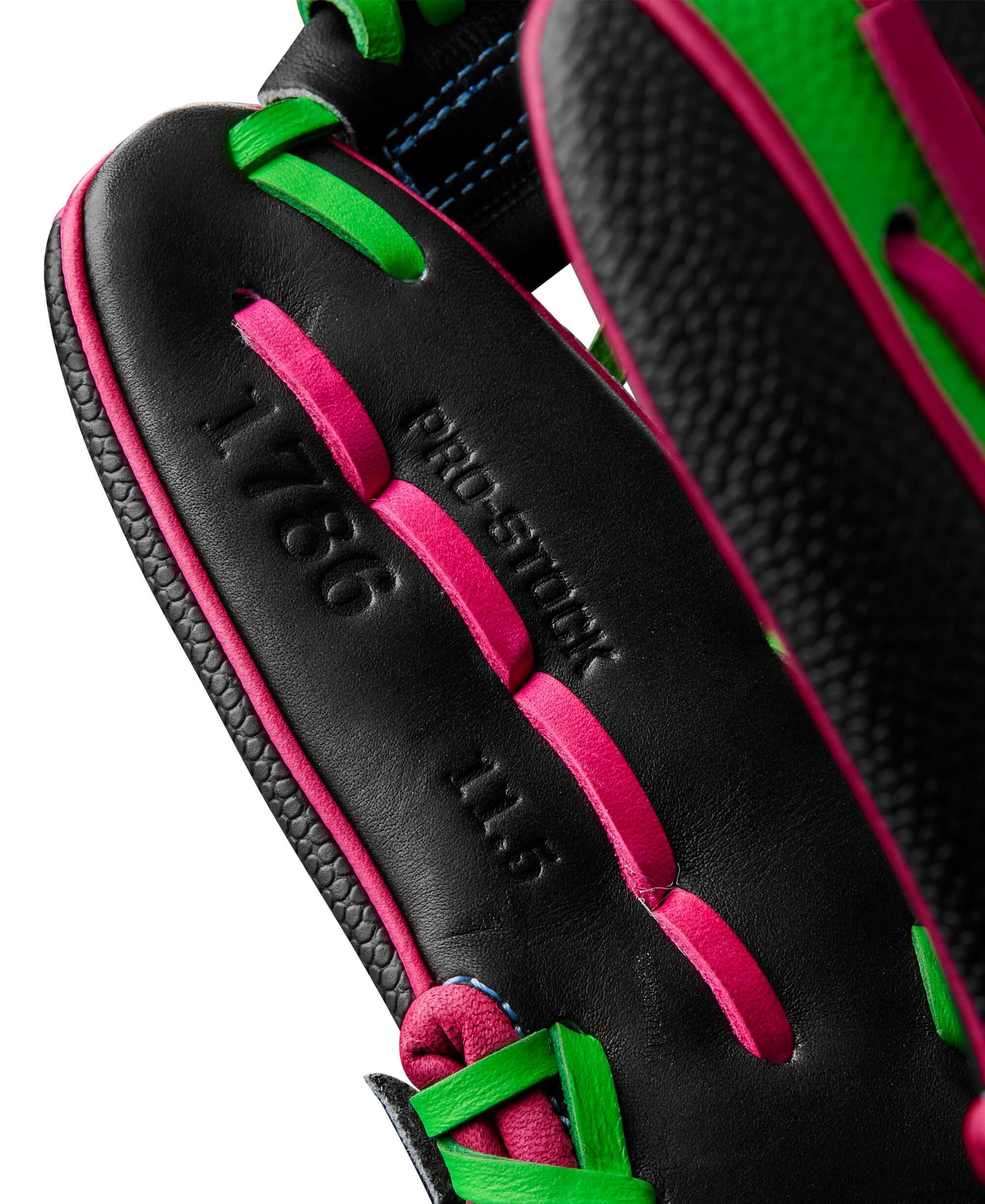 Wilson Summer 2025 A2000 1786 Infield Baseball Glove Black/Neon Green /Flamingo 11.5" - Image 5